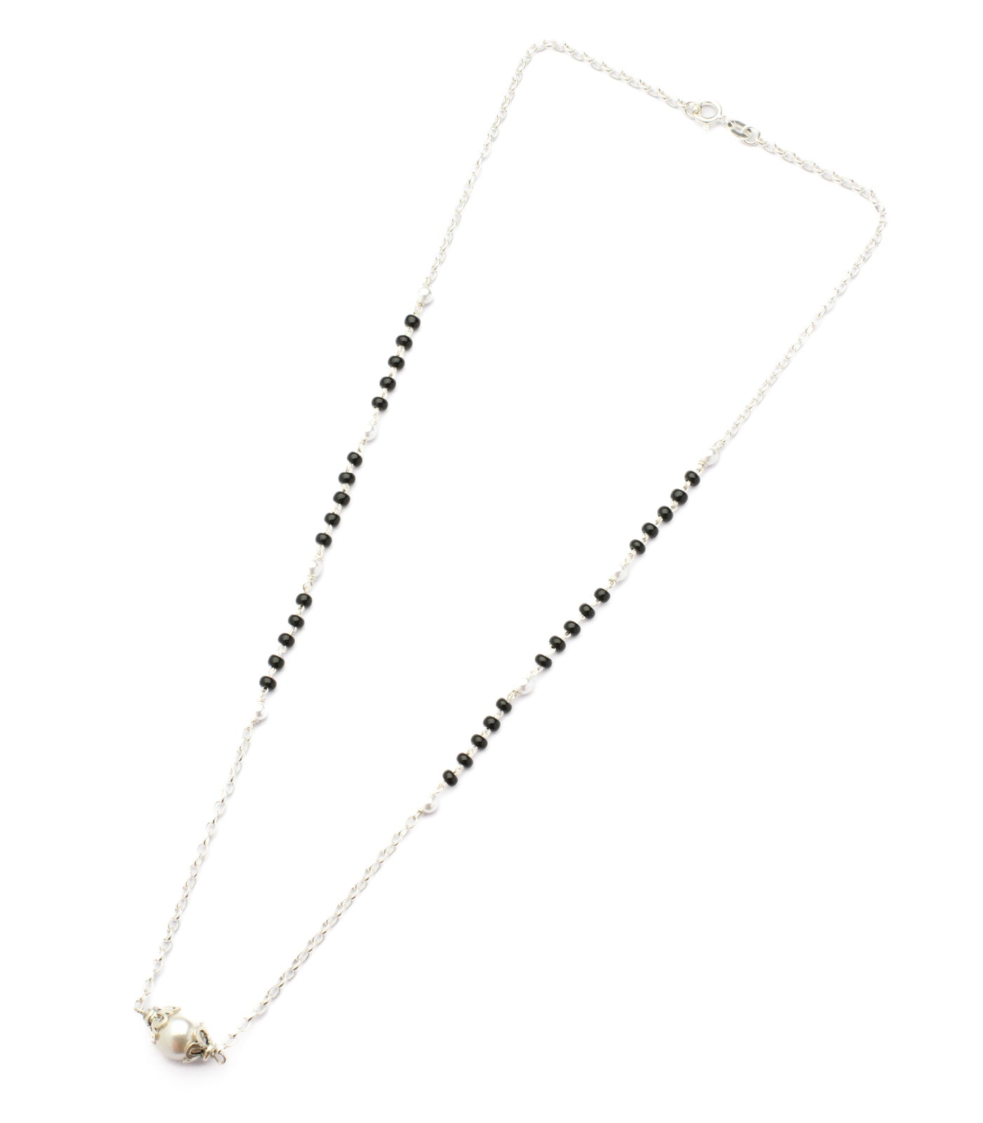 Silver Pearl Mangalsutra