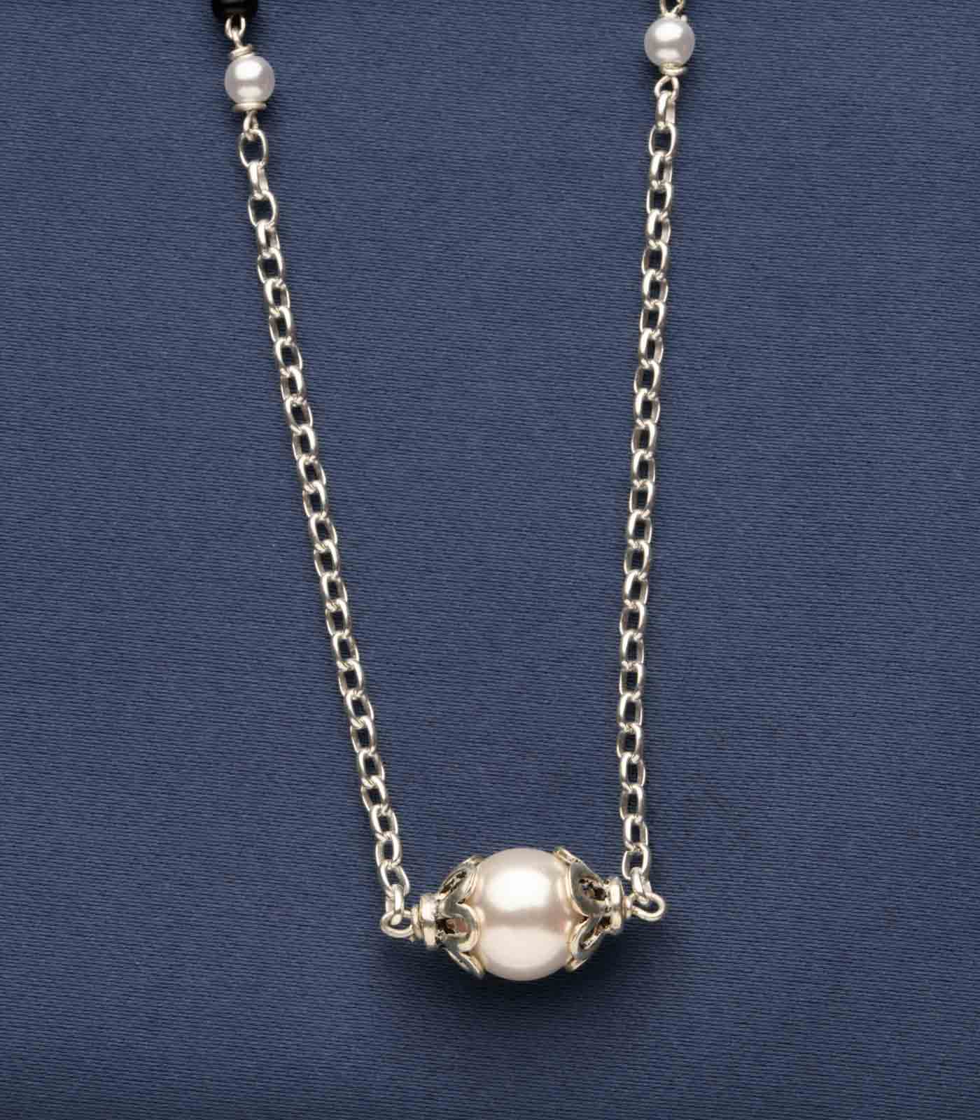 Silver Pearl Mangalsutra