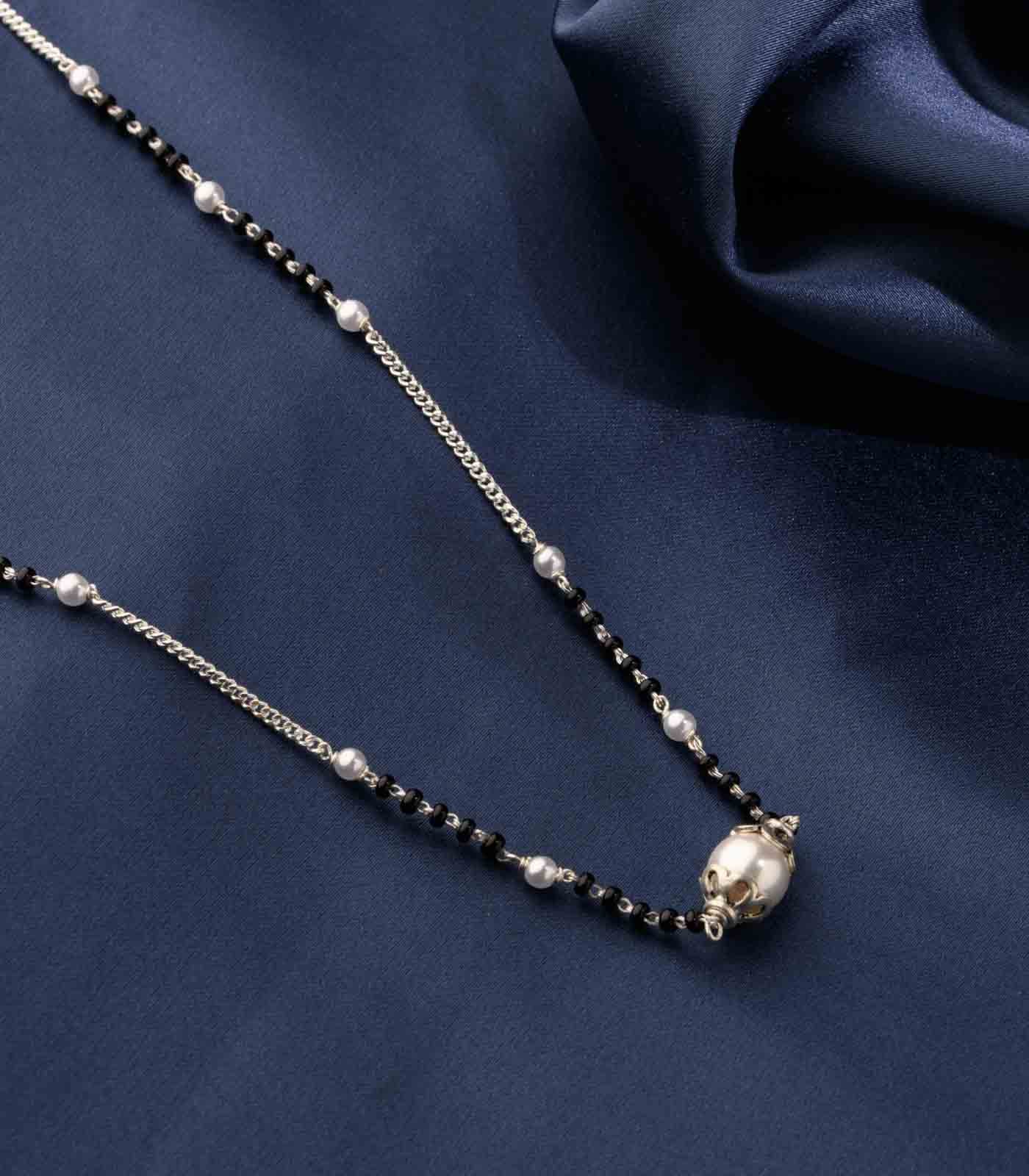 Silver Pearl Mangalsutra