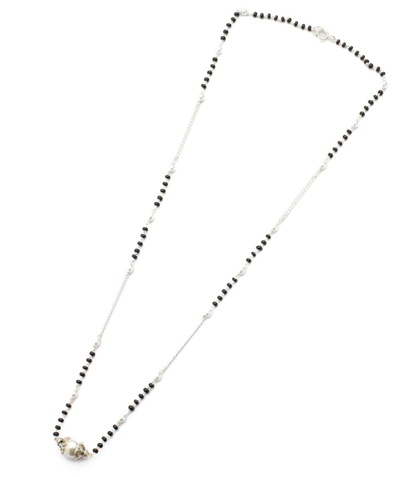Silver Pearl Mangalsutra