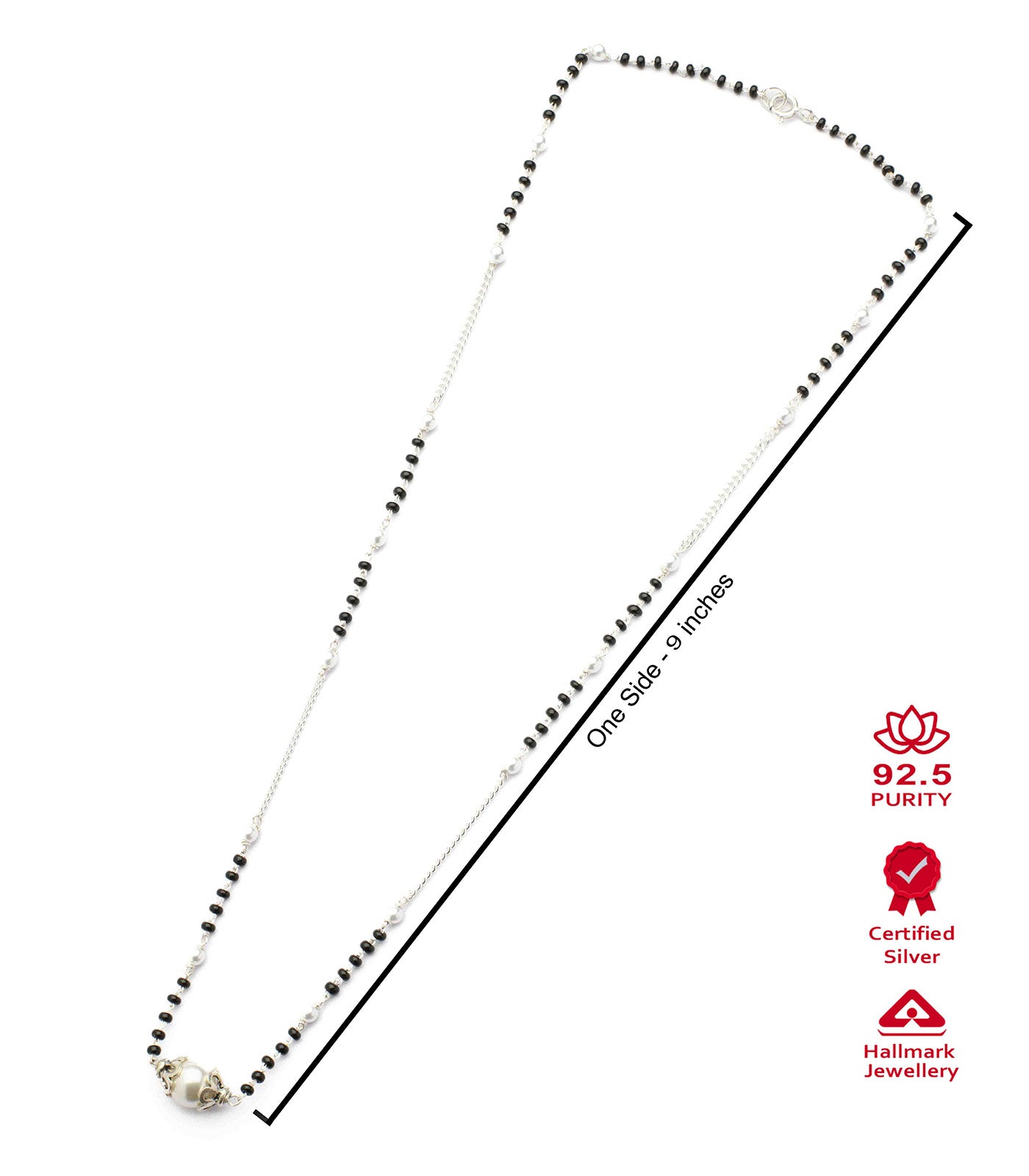 Silver Pearl Mangalsutra