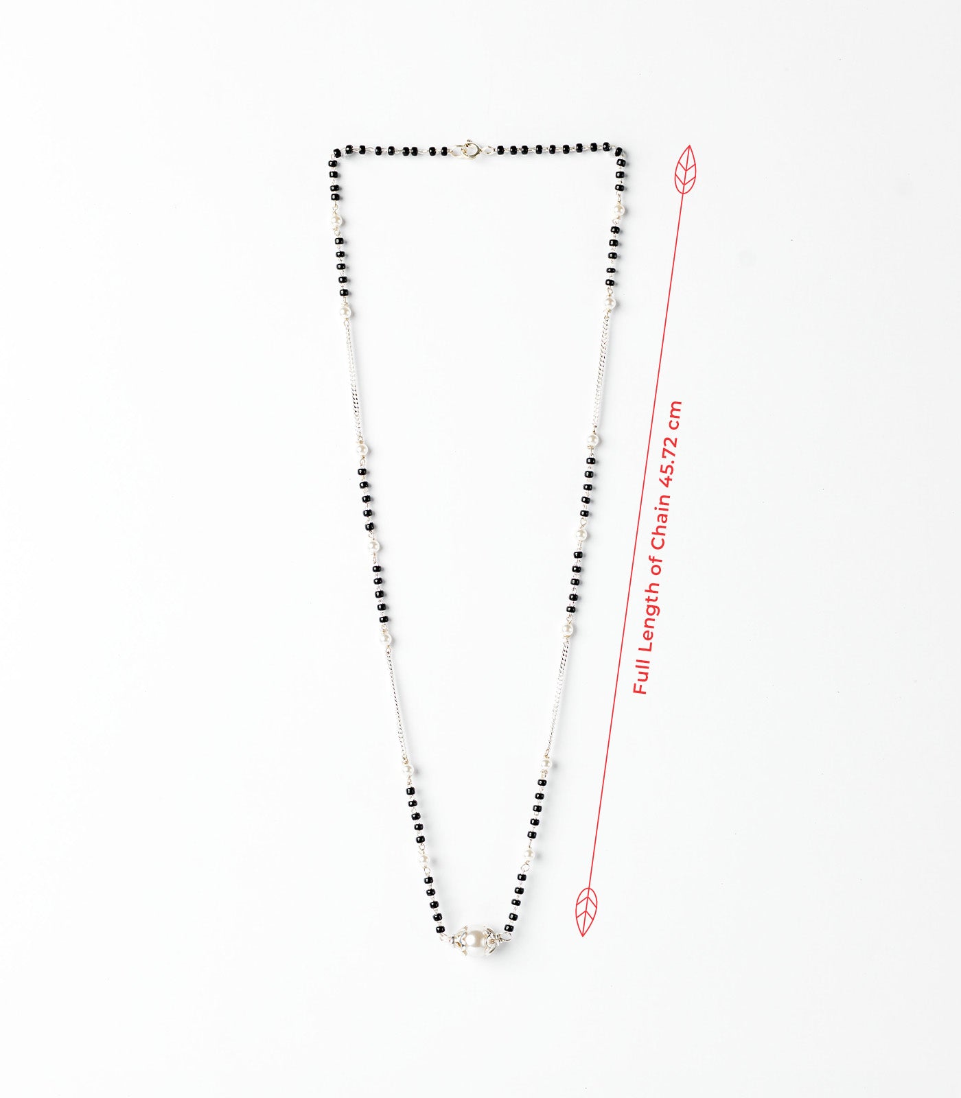 Elegant Pearl Mangalsutra (Silver)