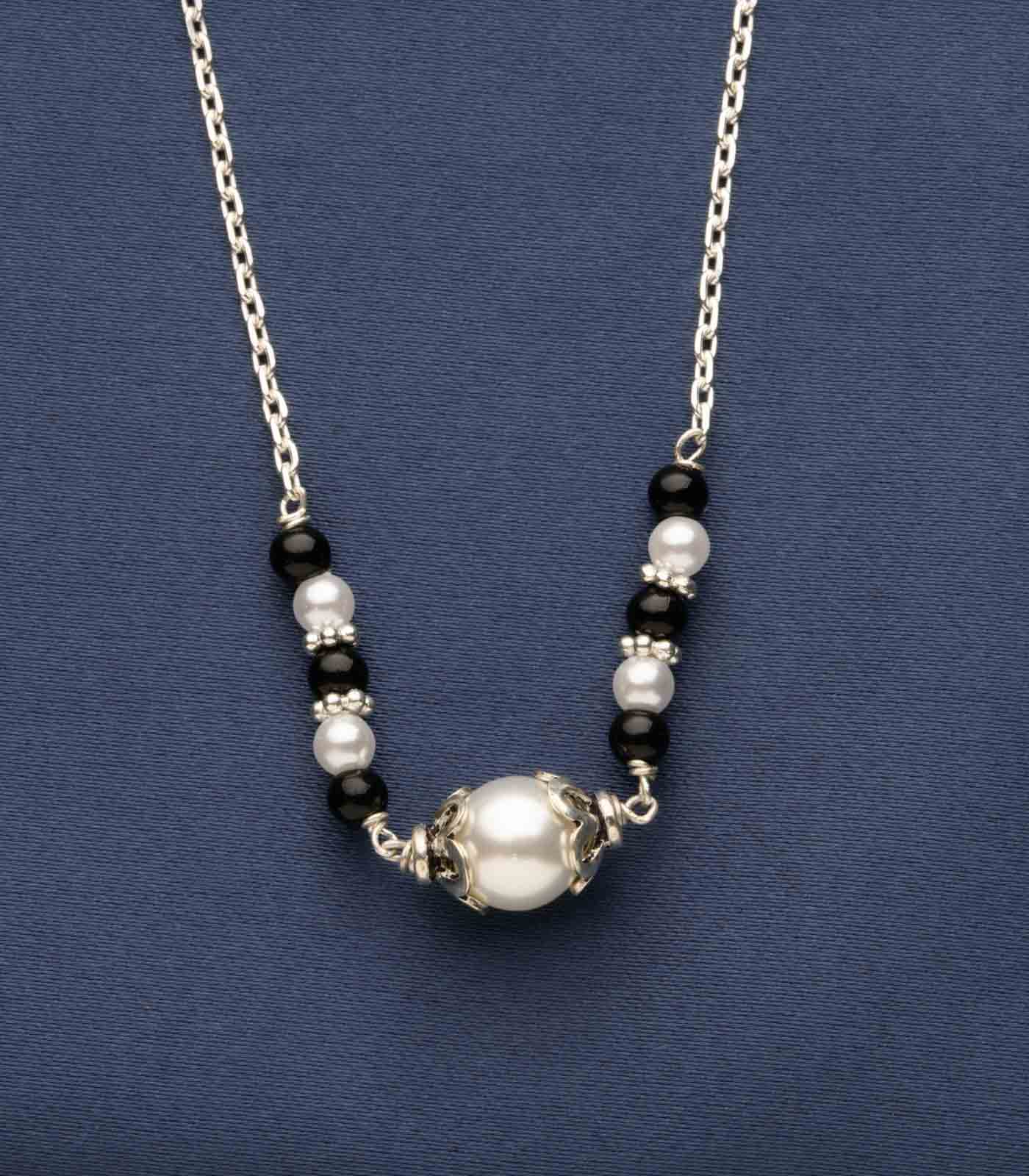 Silver Pearl Mangalsutra