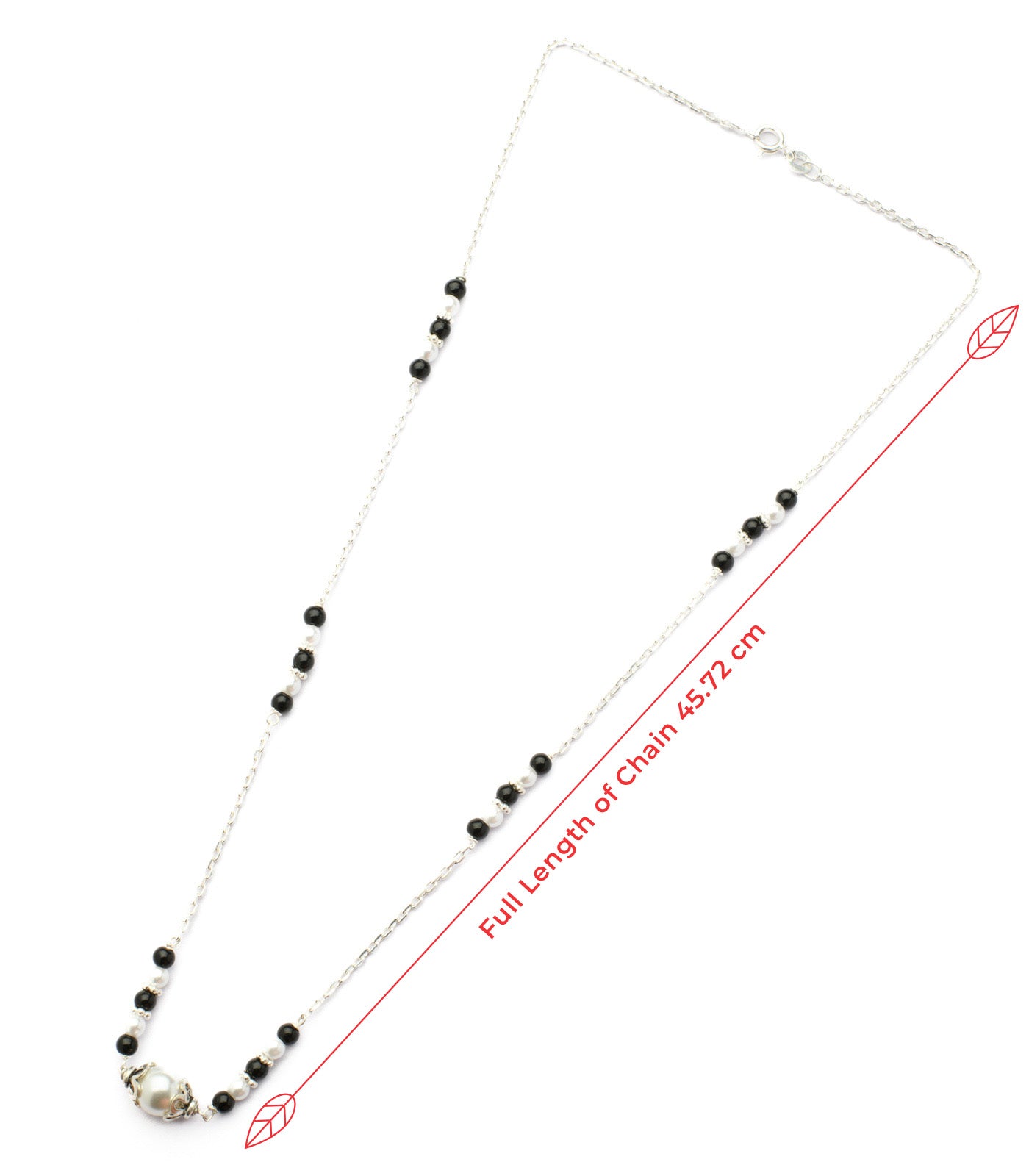 Exquisite Silver Pearl Mangalsutra
