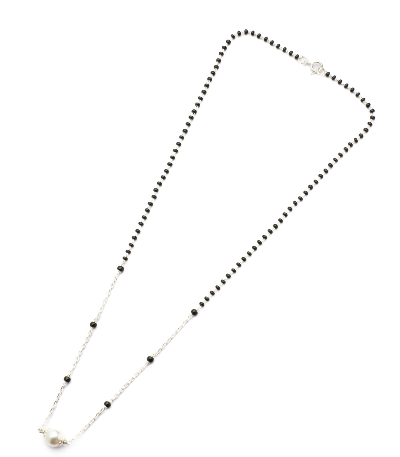 Silver Pearl Mangalsutra