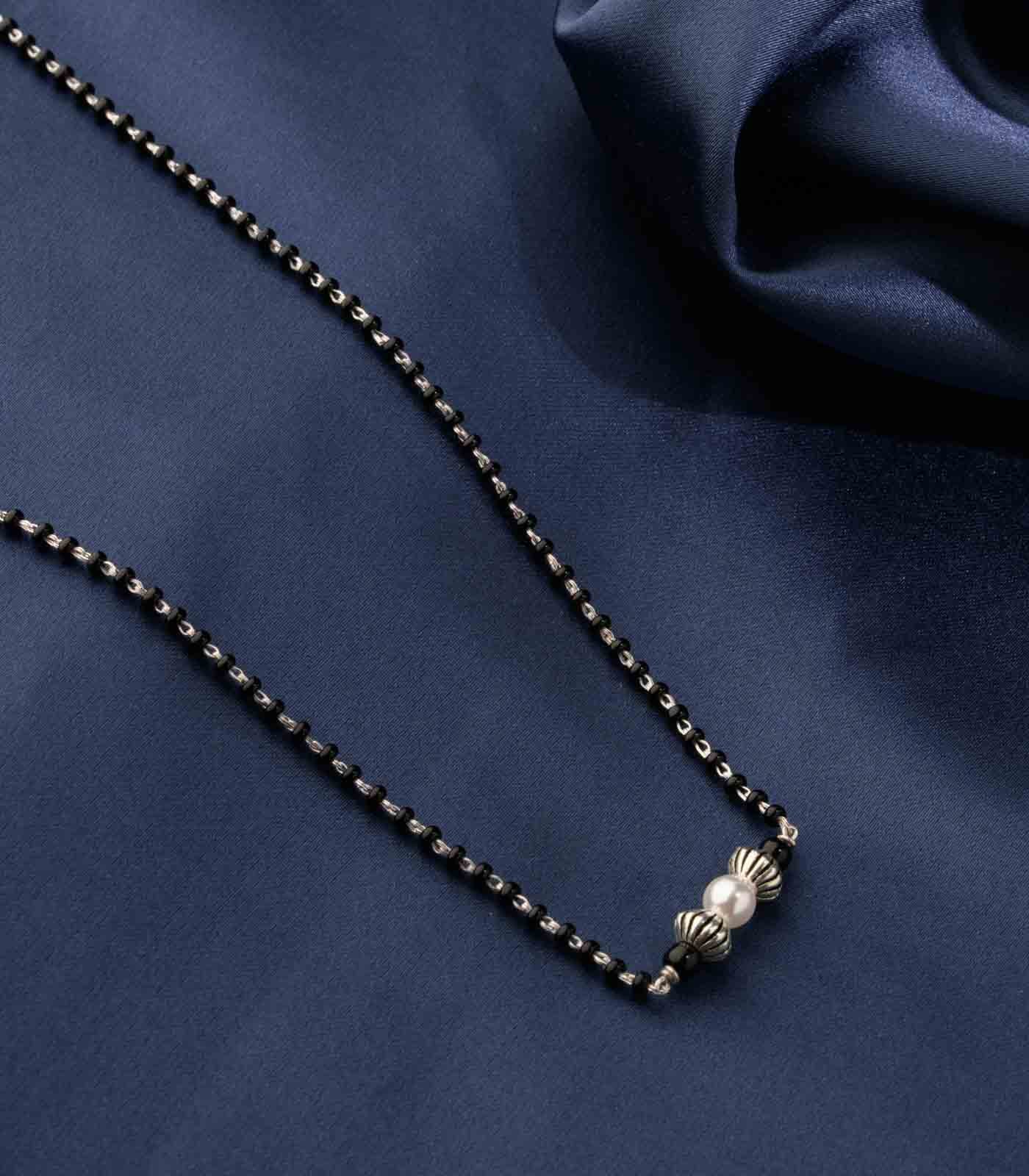 Silver Pearl Mangalsutra