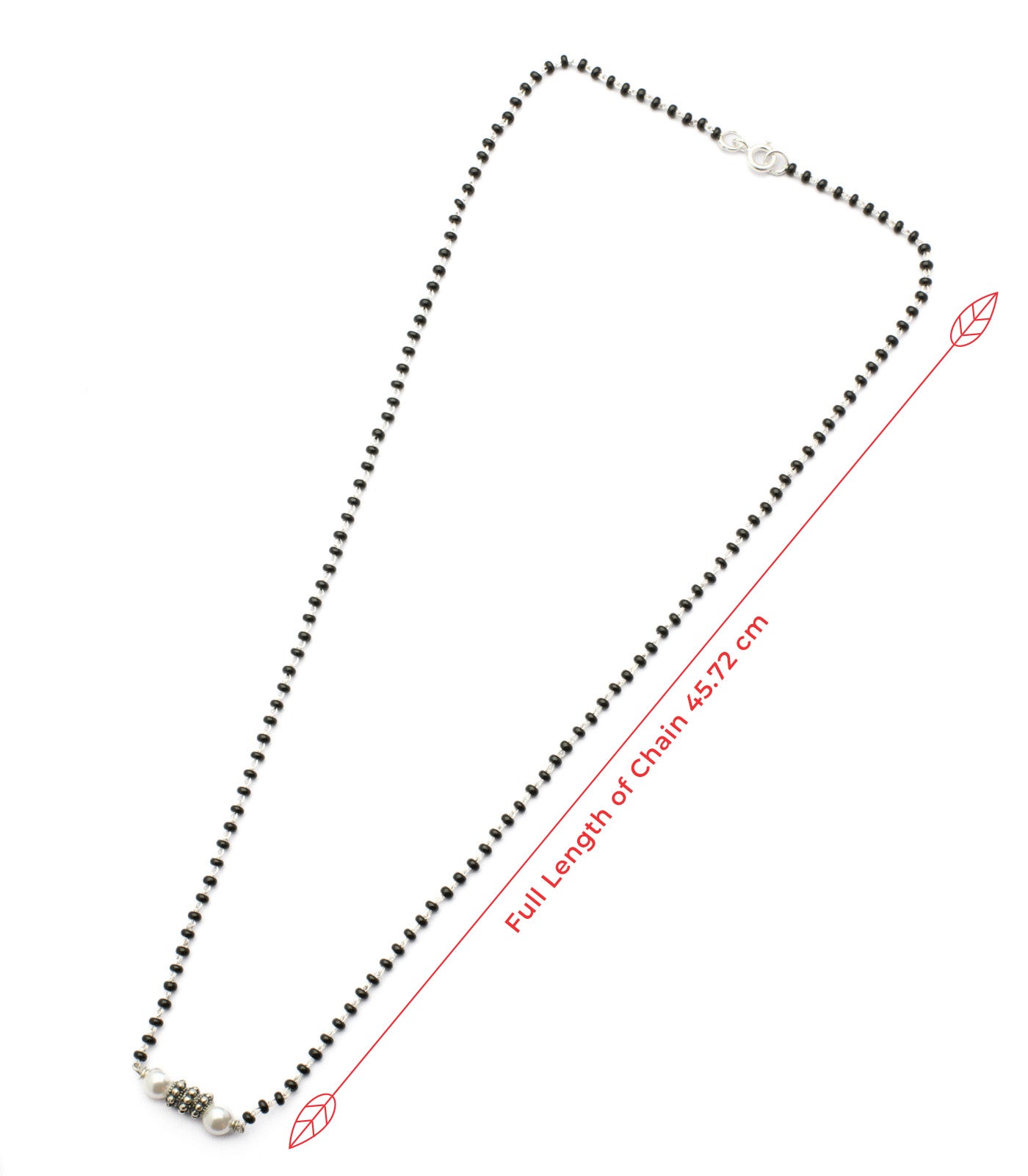 Dual Pearl Silver Mangalsutra