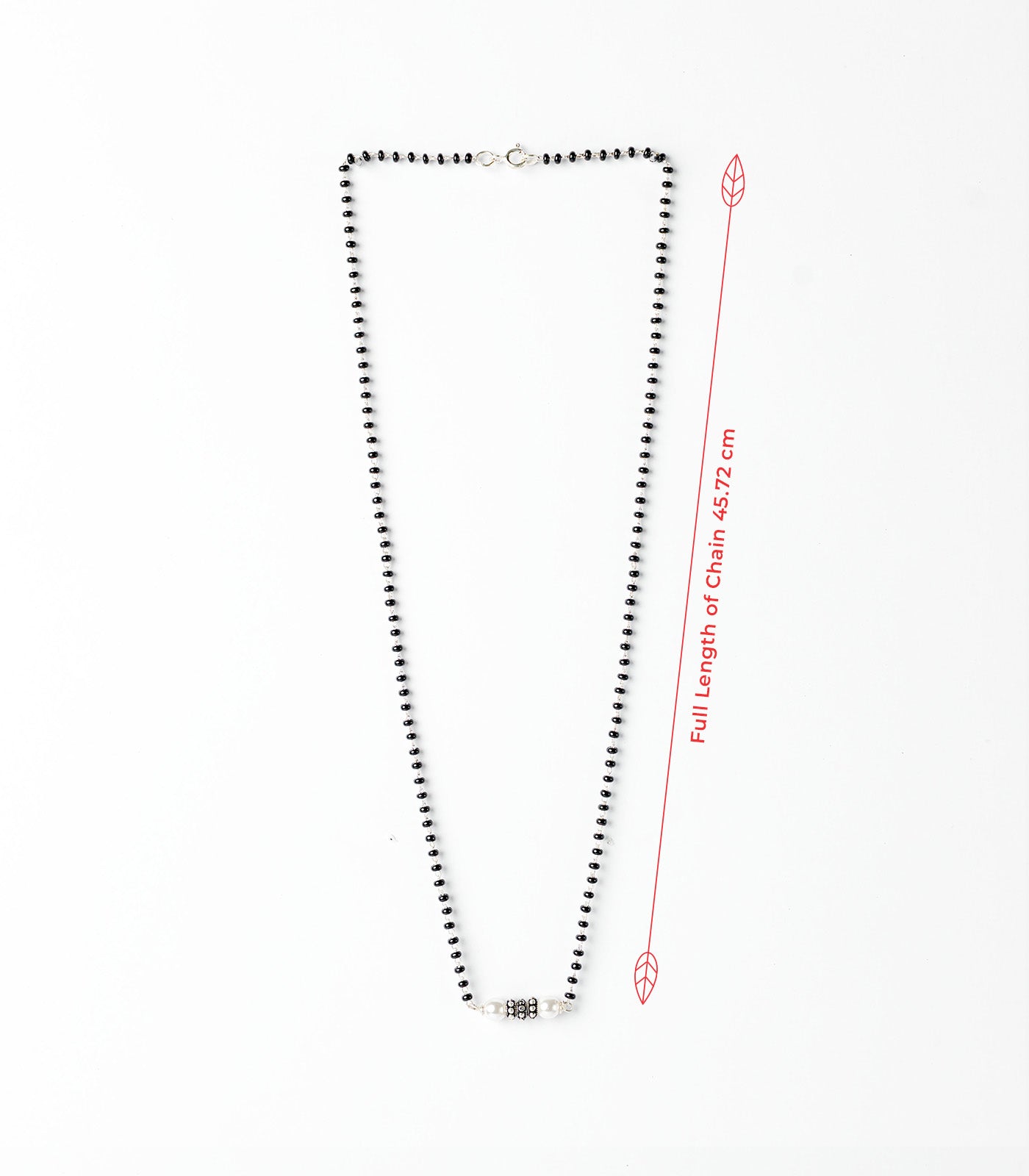 Dual Pearl Silver Mangalsutra