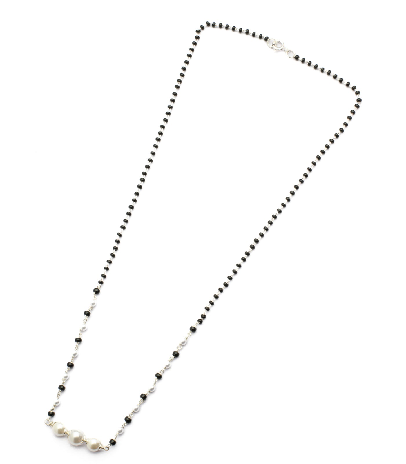 Chained Pearl Mangalsutra (Silver)