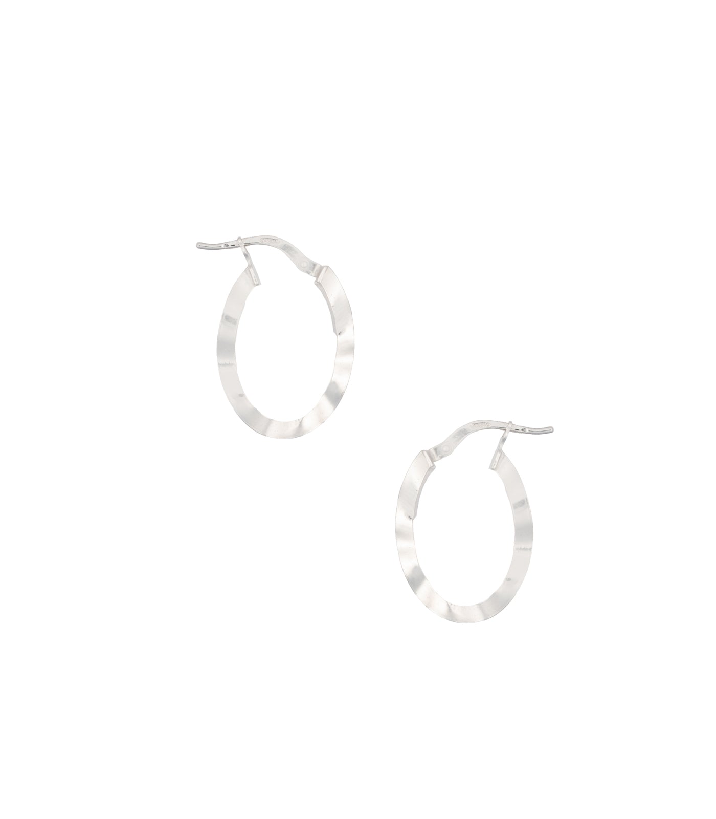 Silver Strips Earrings (Silver)