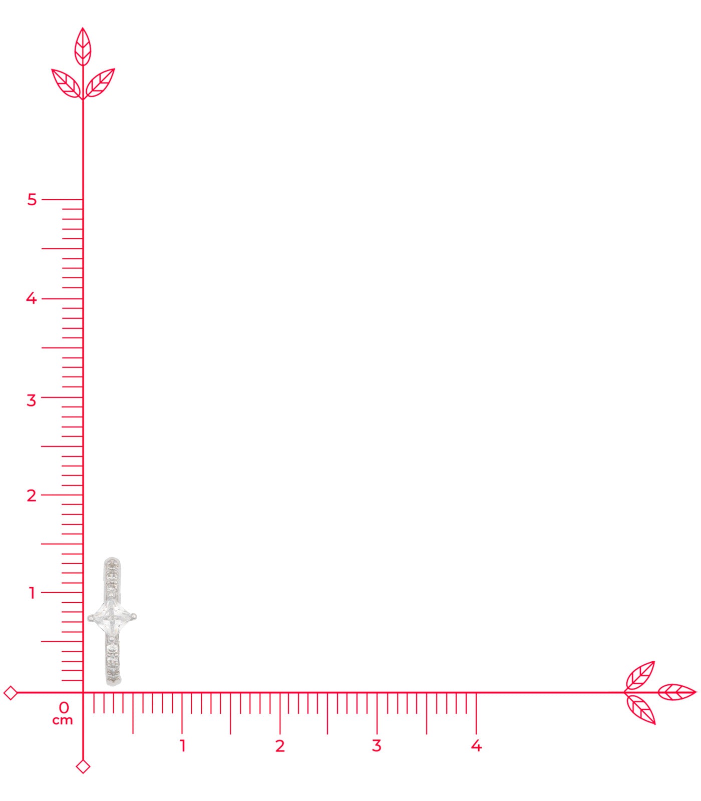 Elegant Stone Ear Rings (Silver)