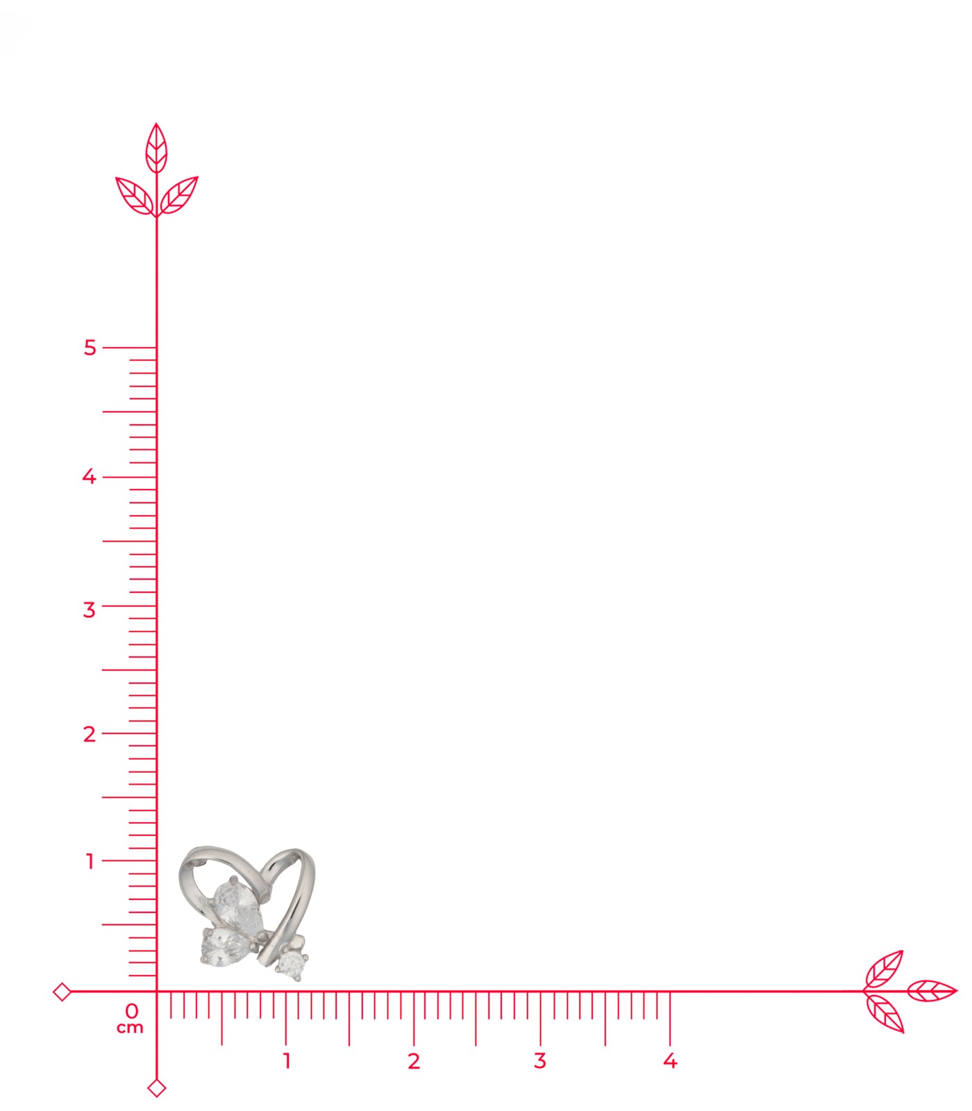 Heart Shaped Earrings (Silver)