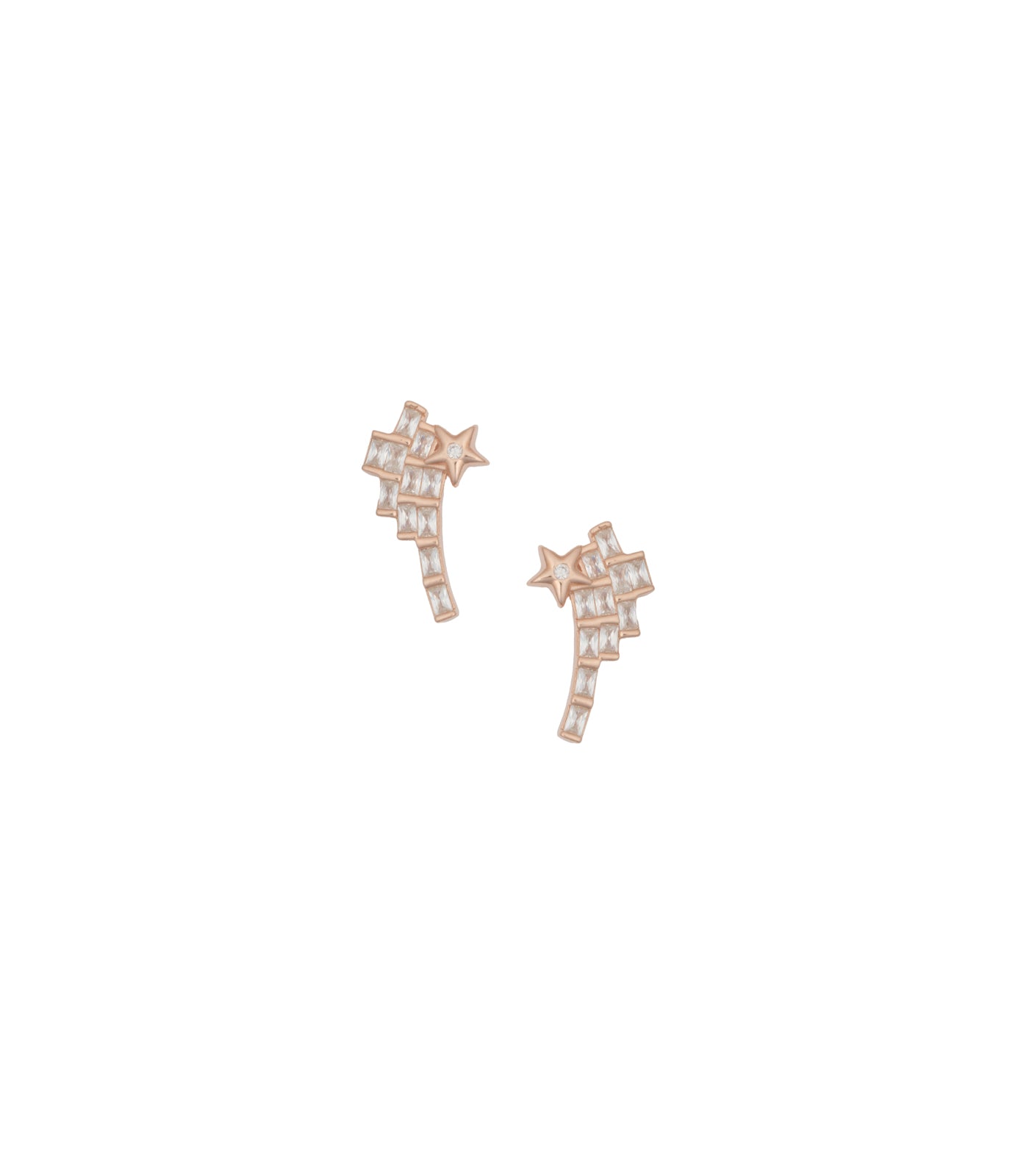 Star Fall Ear RIngs (Silver)