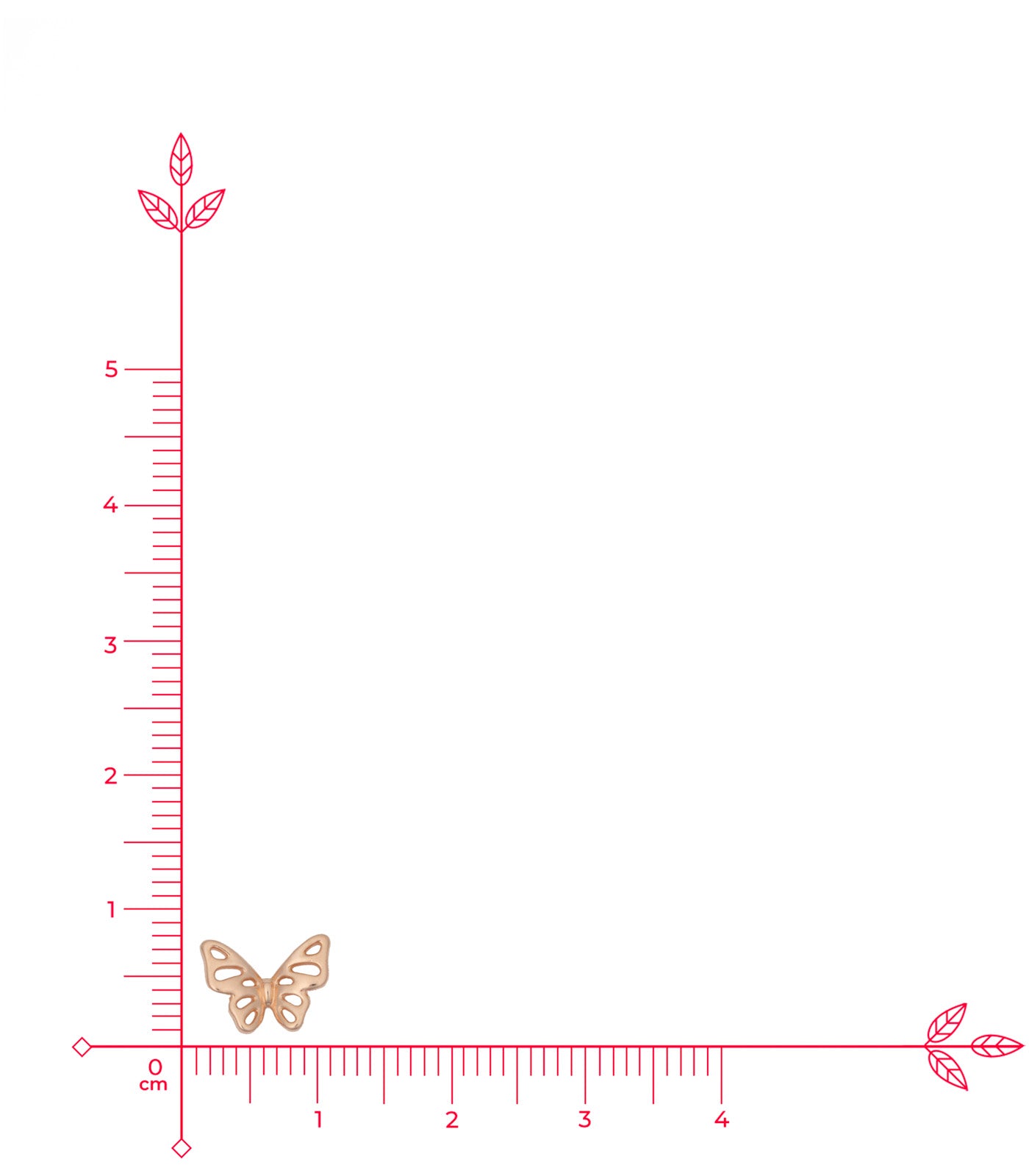 Rose Gold Butterfly Earrings (Silver)