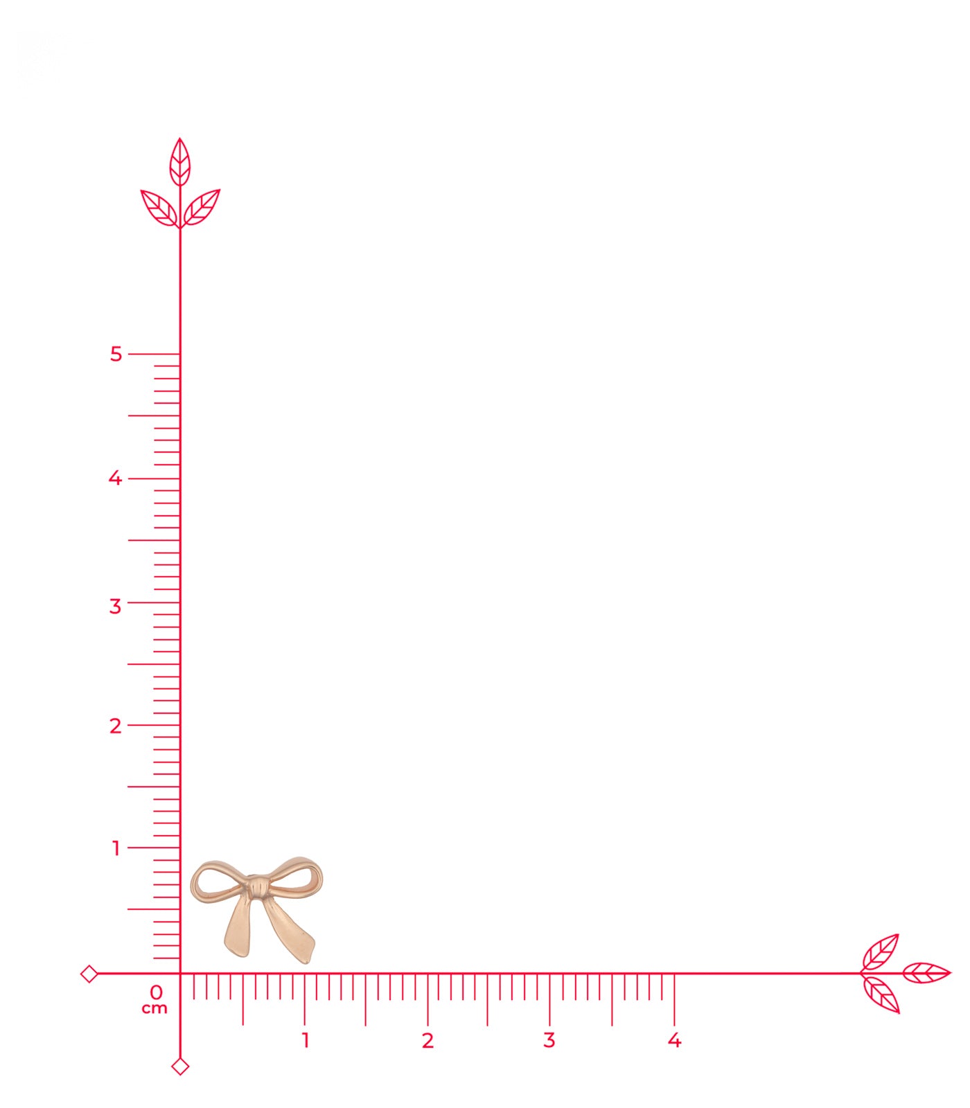 Rose Gold Bow Ear RIngs (Silver)