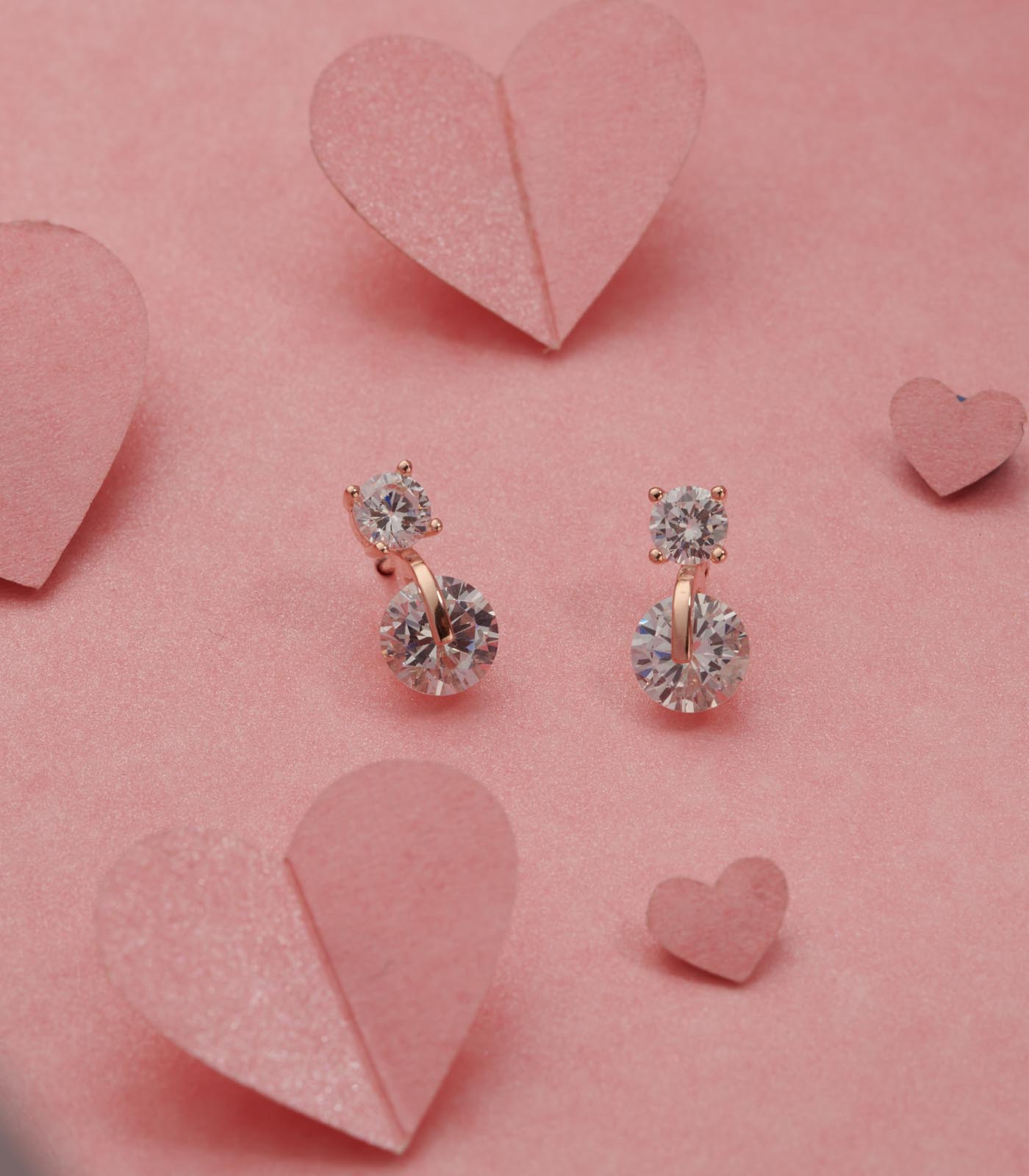 Dual Dangling Spheres Ear RIngs (Silver)