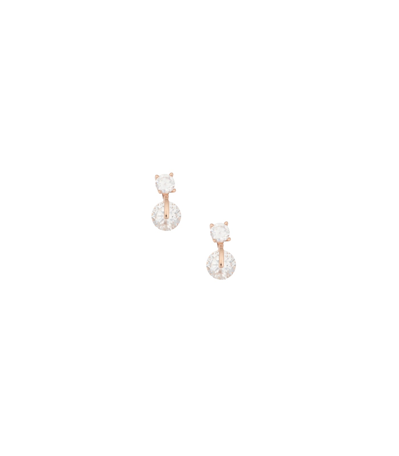 Dual Dangling Spheres Ear RIngs (Silver)