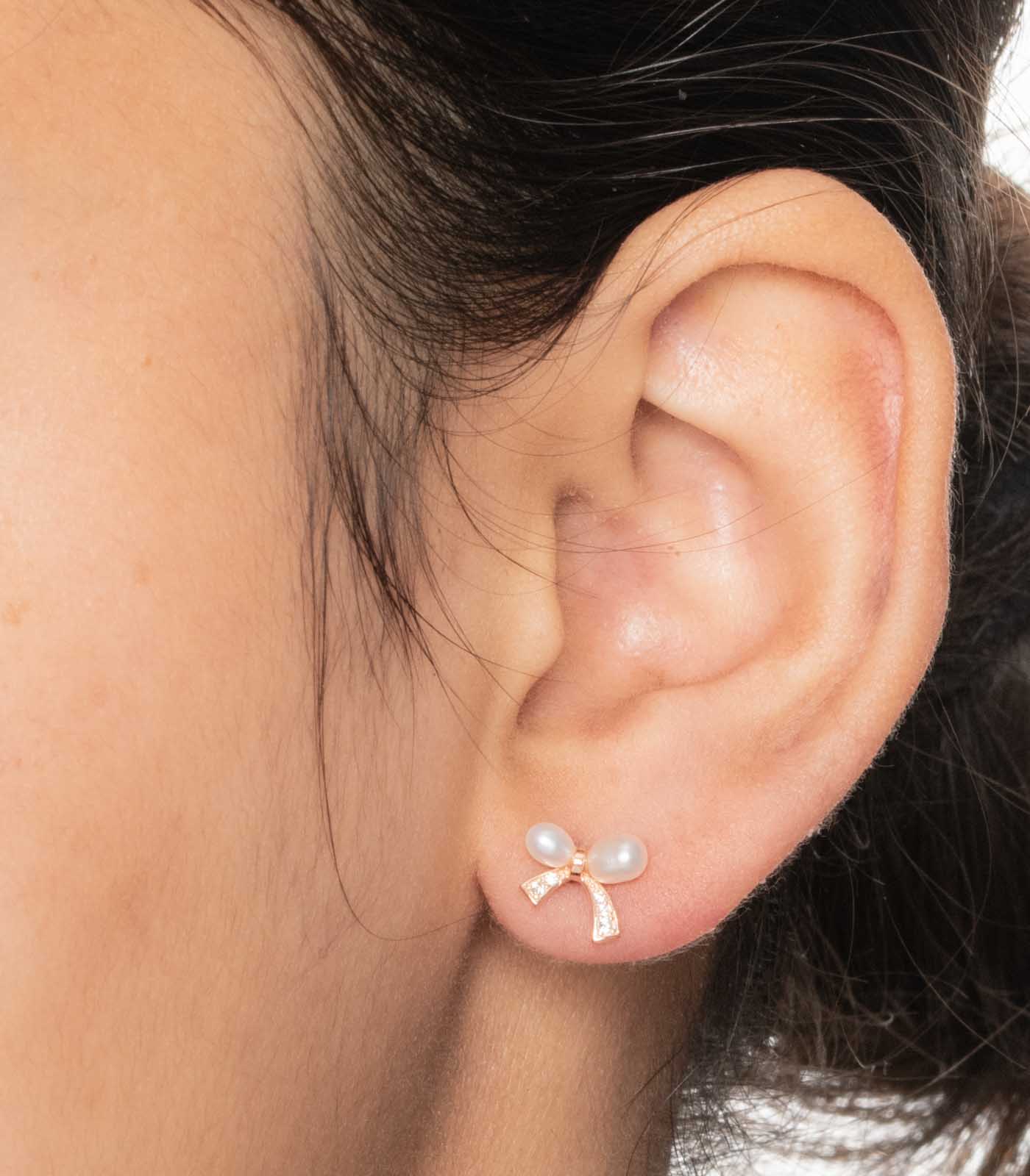 Dual Pearl Earrings (Silver)