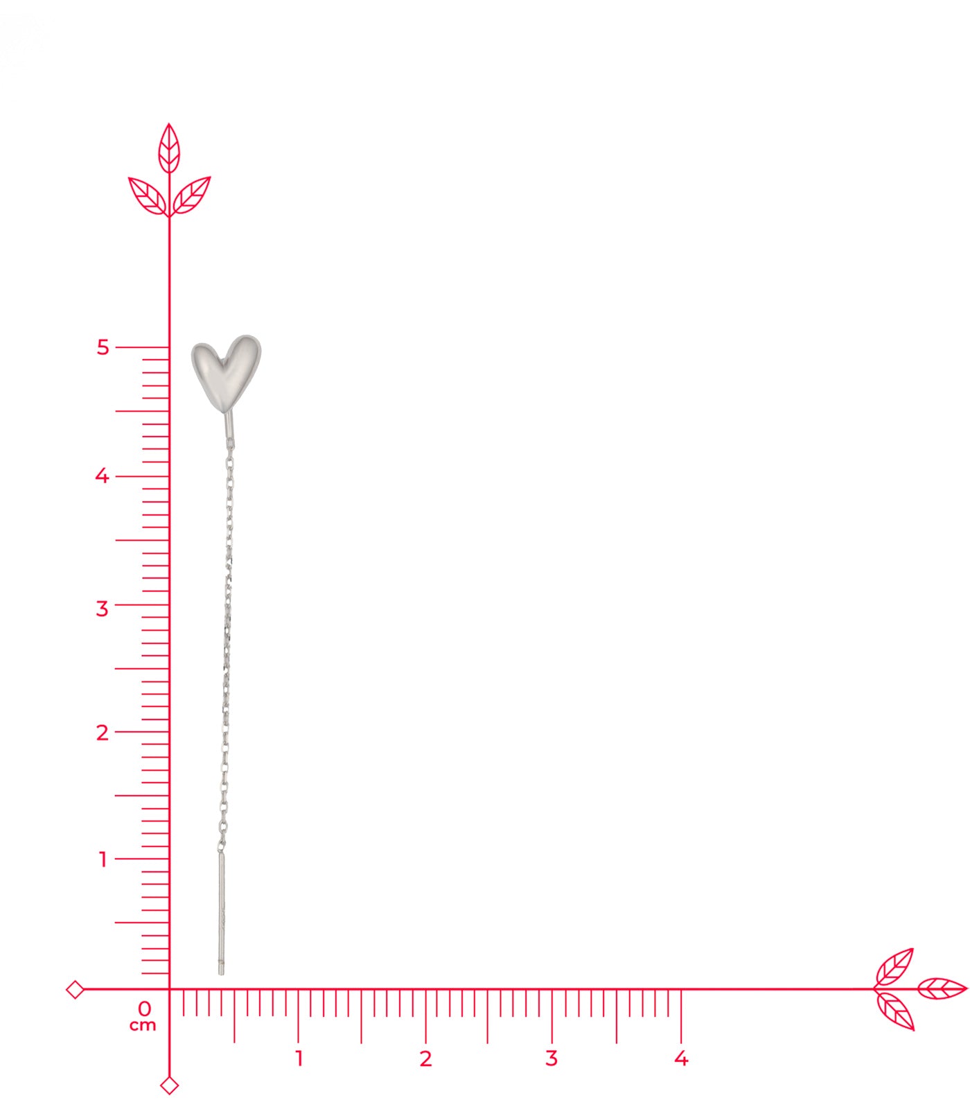 Chain Of Love Earrings (Silver)