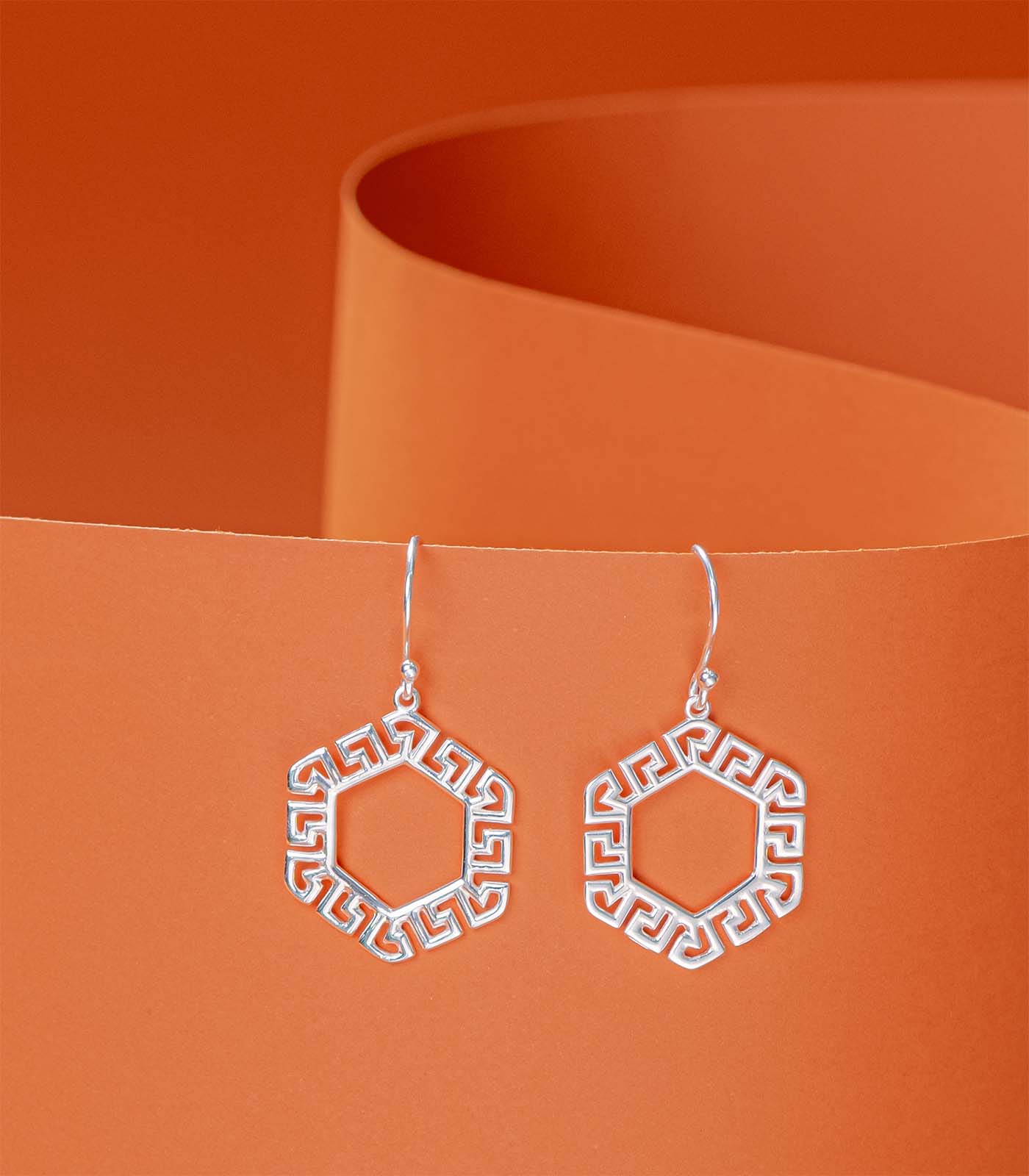 Mystic Wheel Silver Earrings