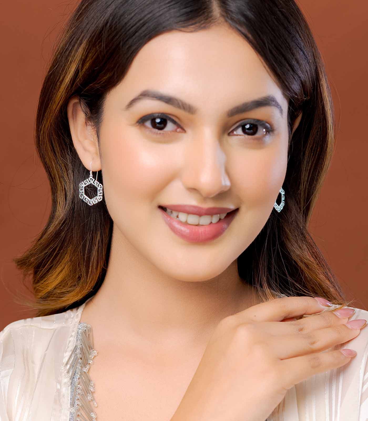 Mystic Wheel Silver Earrings