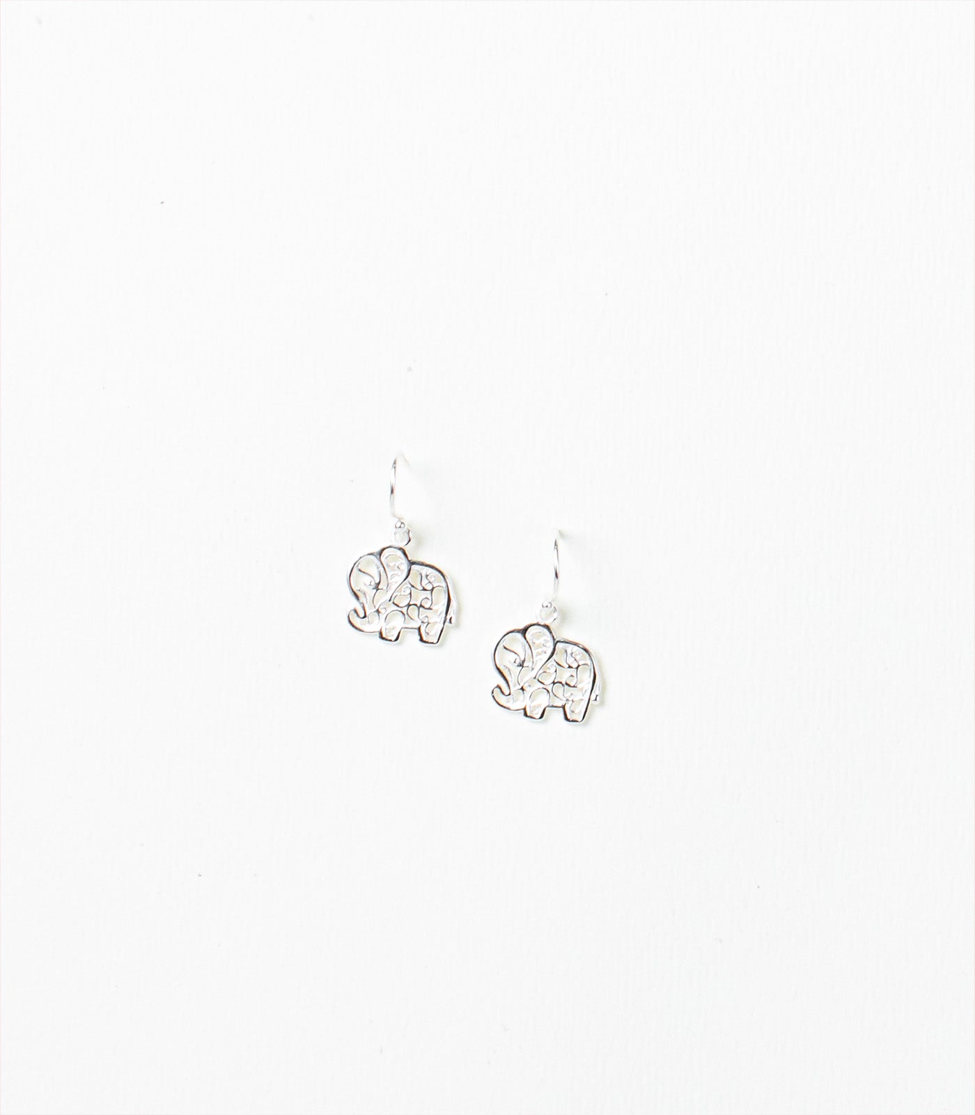 Mystic Designer Elephant Silver Earrings