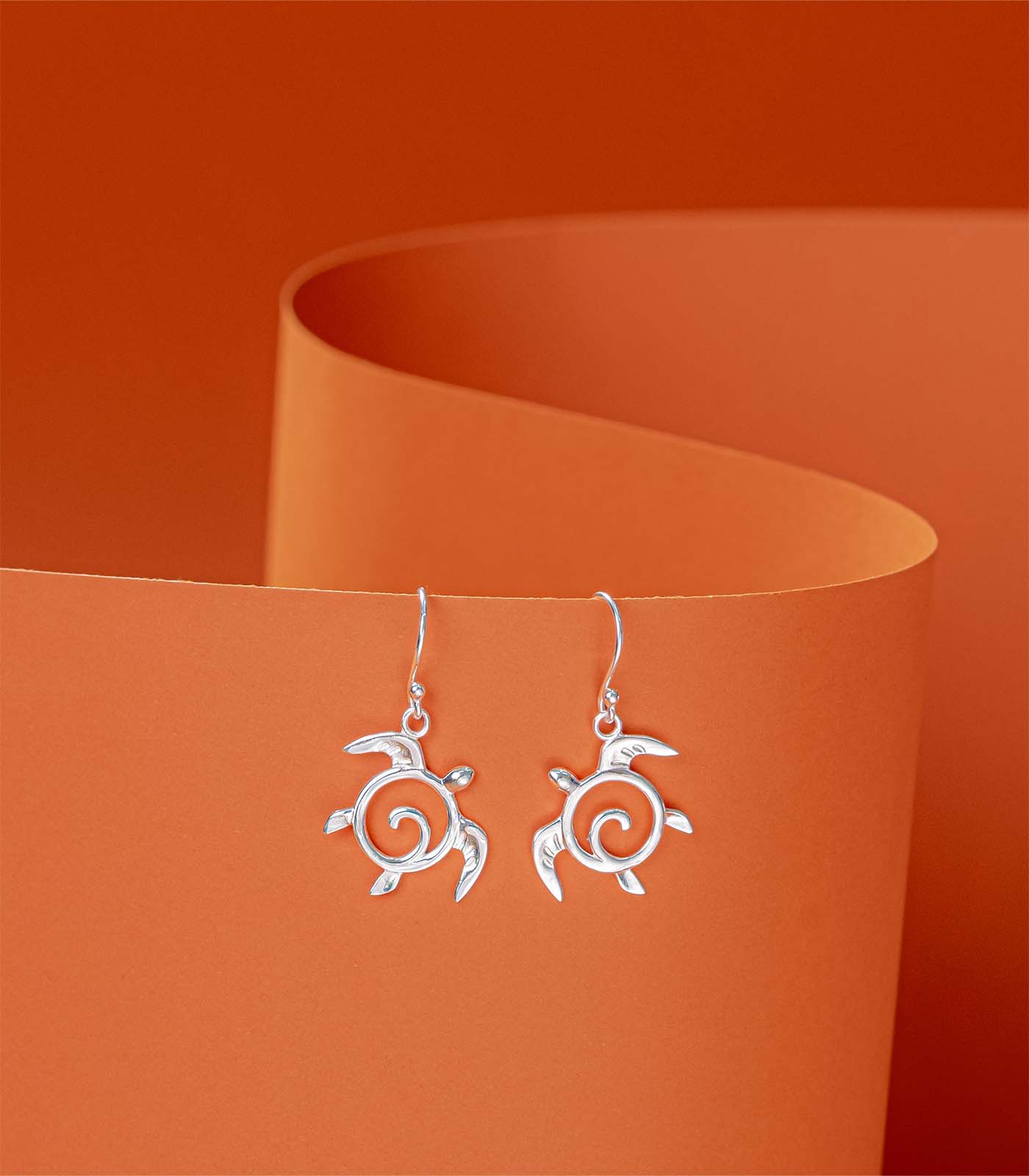 Mystic Turtle Silver Earrings