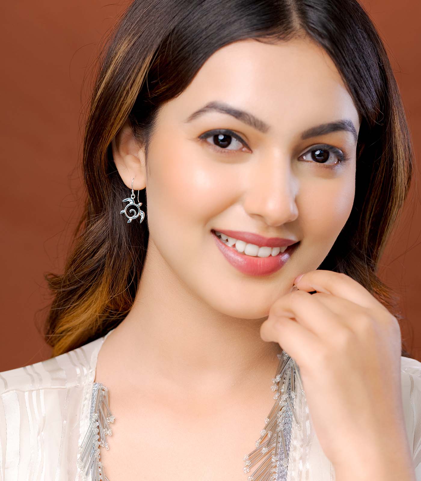 Mystic Turtle Silver Earrings