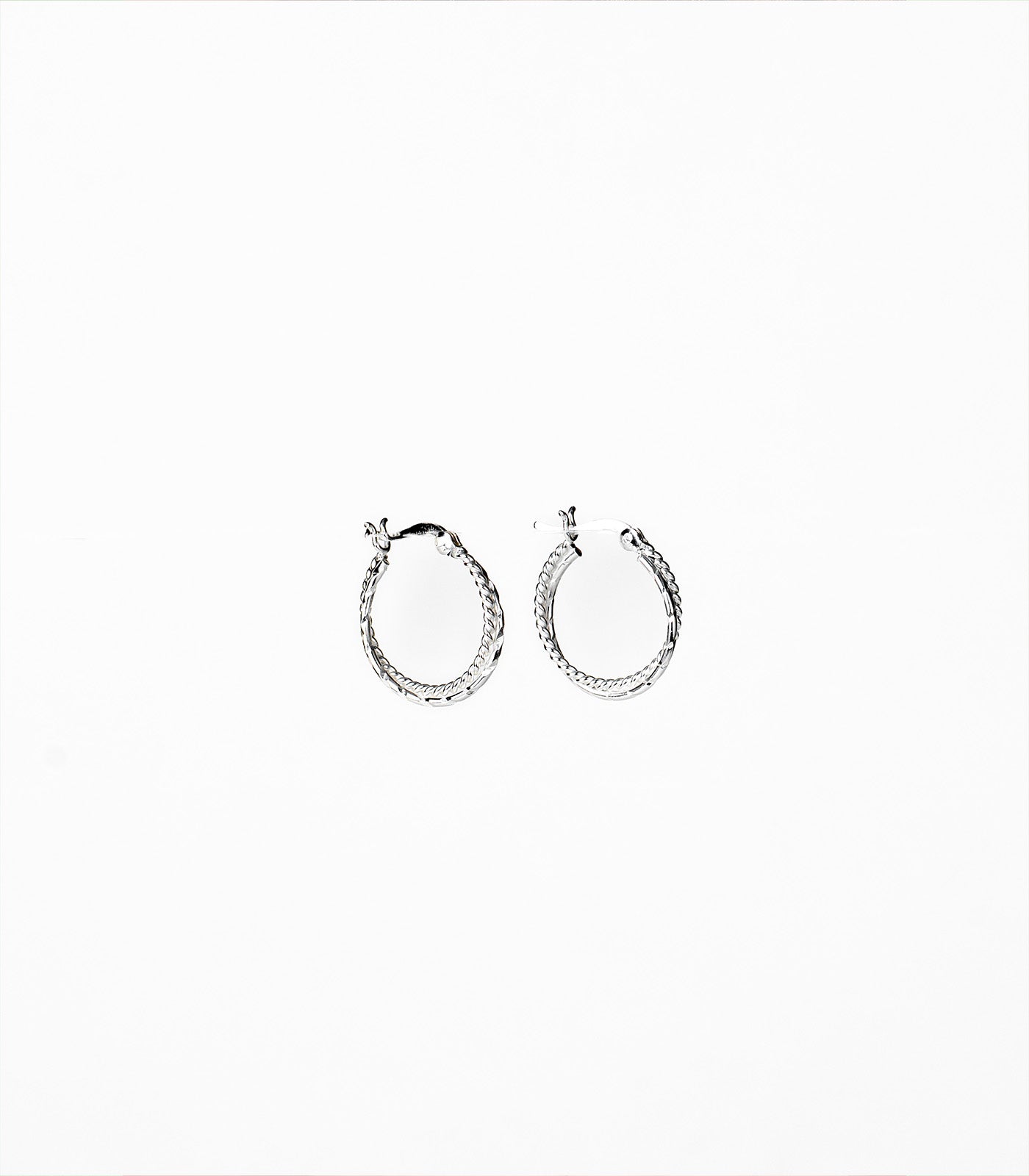 Interwined Hoops Earrings (Silver)