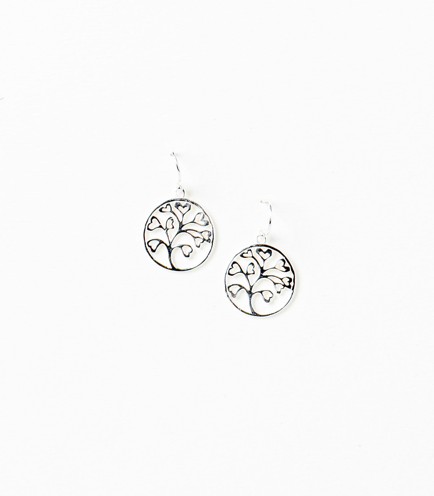 Mystic Love Tree Earrings (Silver)