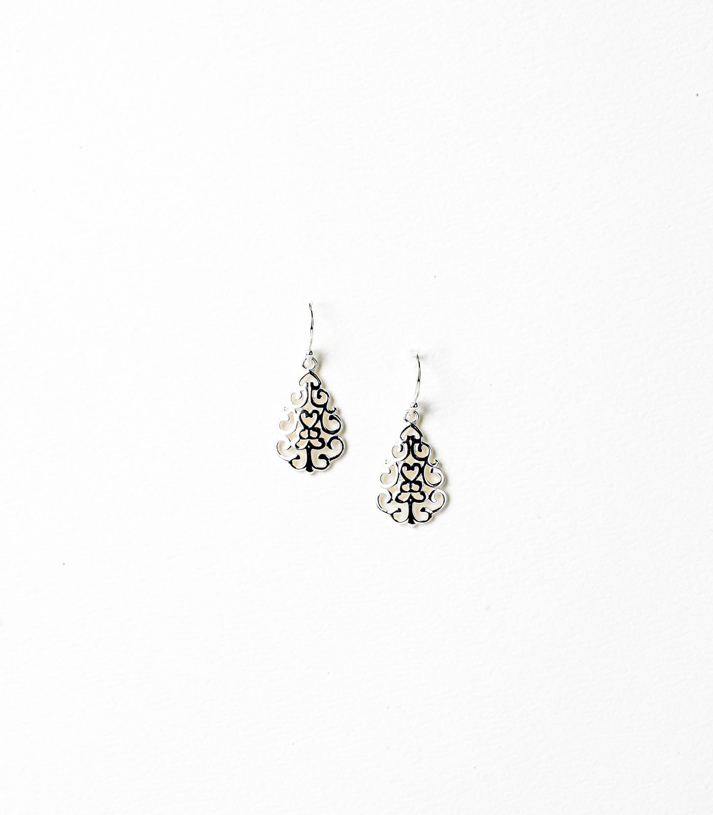 Dangling Mystic Swirls Earrings (Silver)