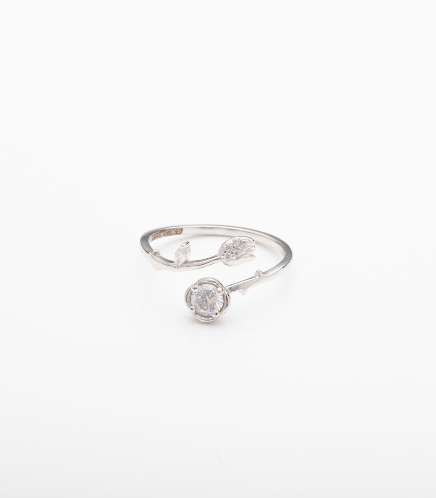 Classic Luxe Adjustable Finger Ring (Silver)