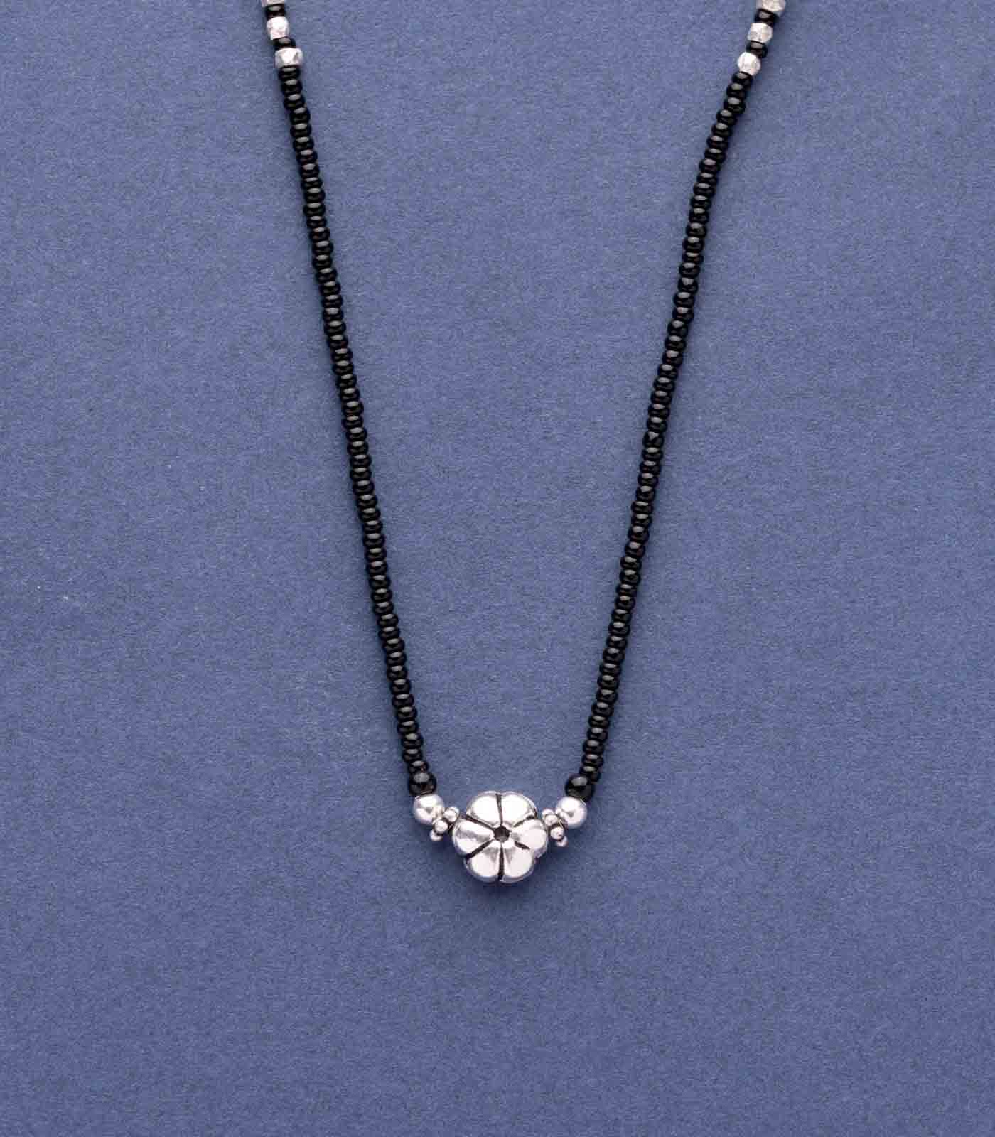 Antique Flora Mangalsutra (Silver)