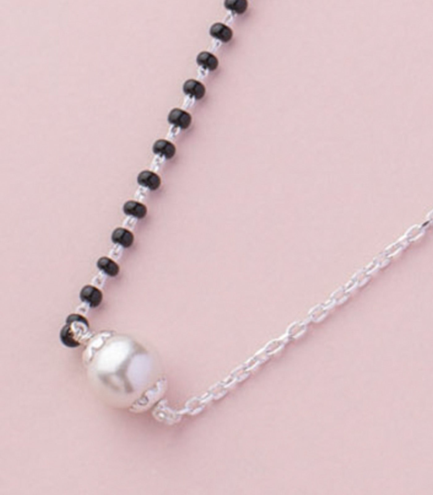Dual Style Pearl Mangalsutra (Silver)