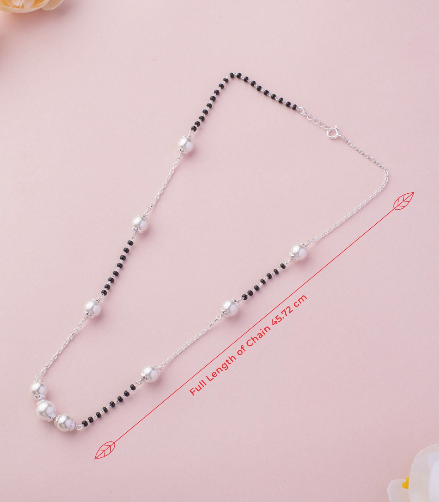 Silver Series Of Pearls Mangalsutra