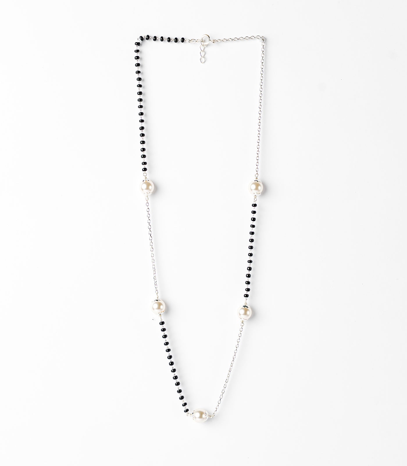 Mixed Style Pearl Mangalsutra (Silver)