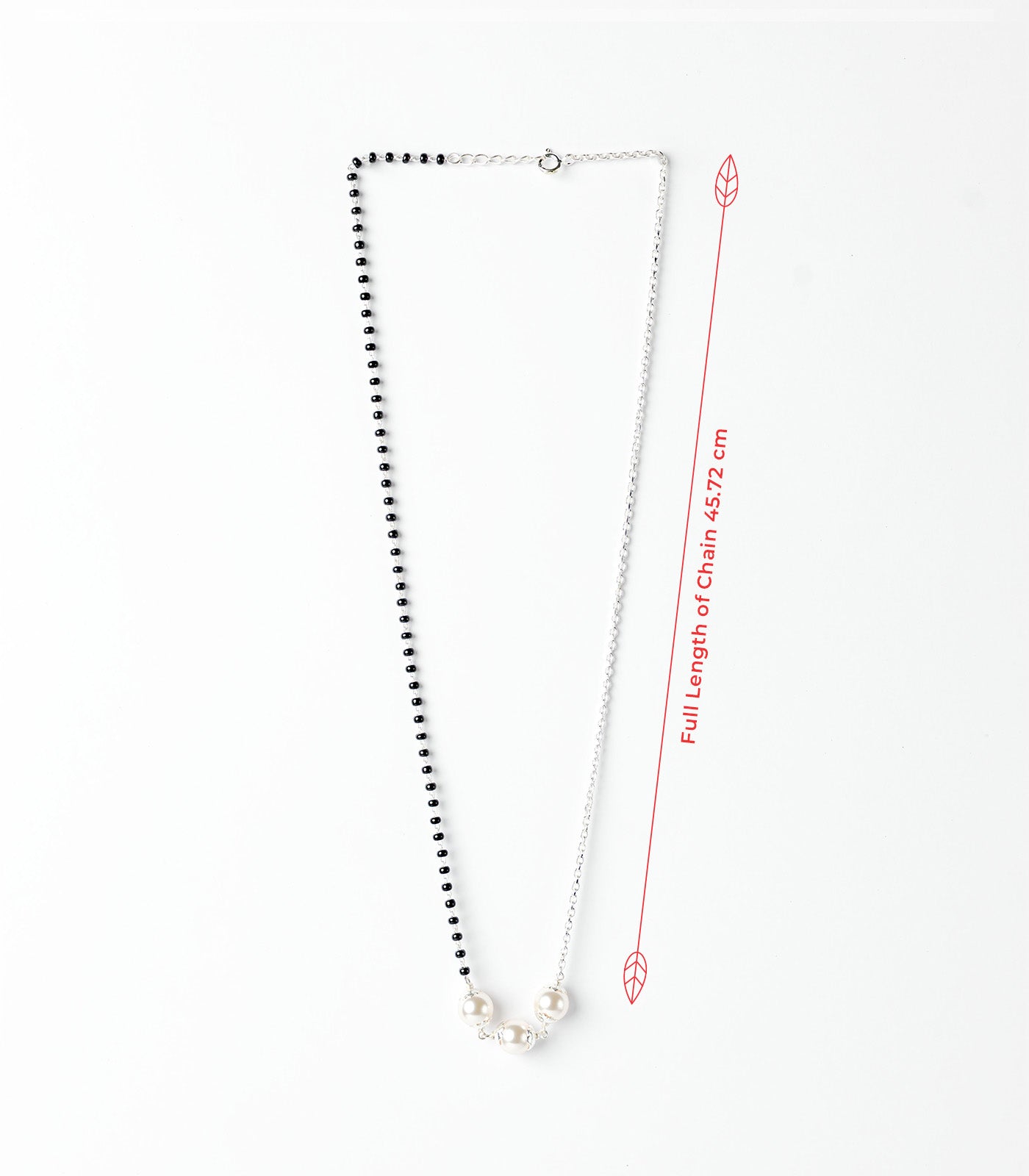 Dual Style Triple Pearl Mangalsutra (Silver)