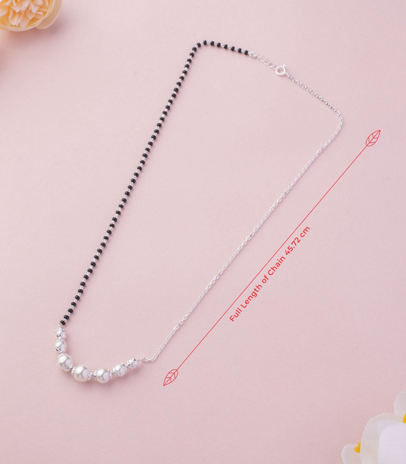 Silver Pearl Mangalsutra