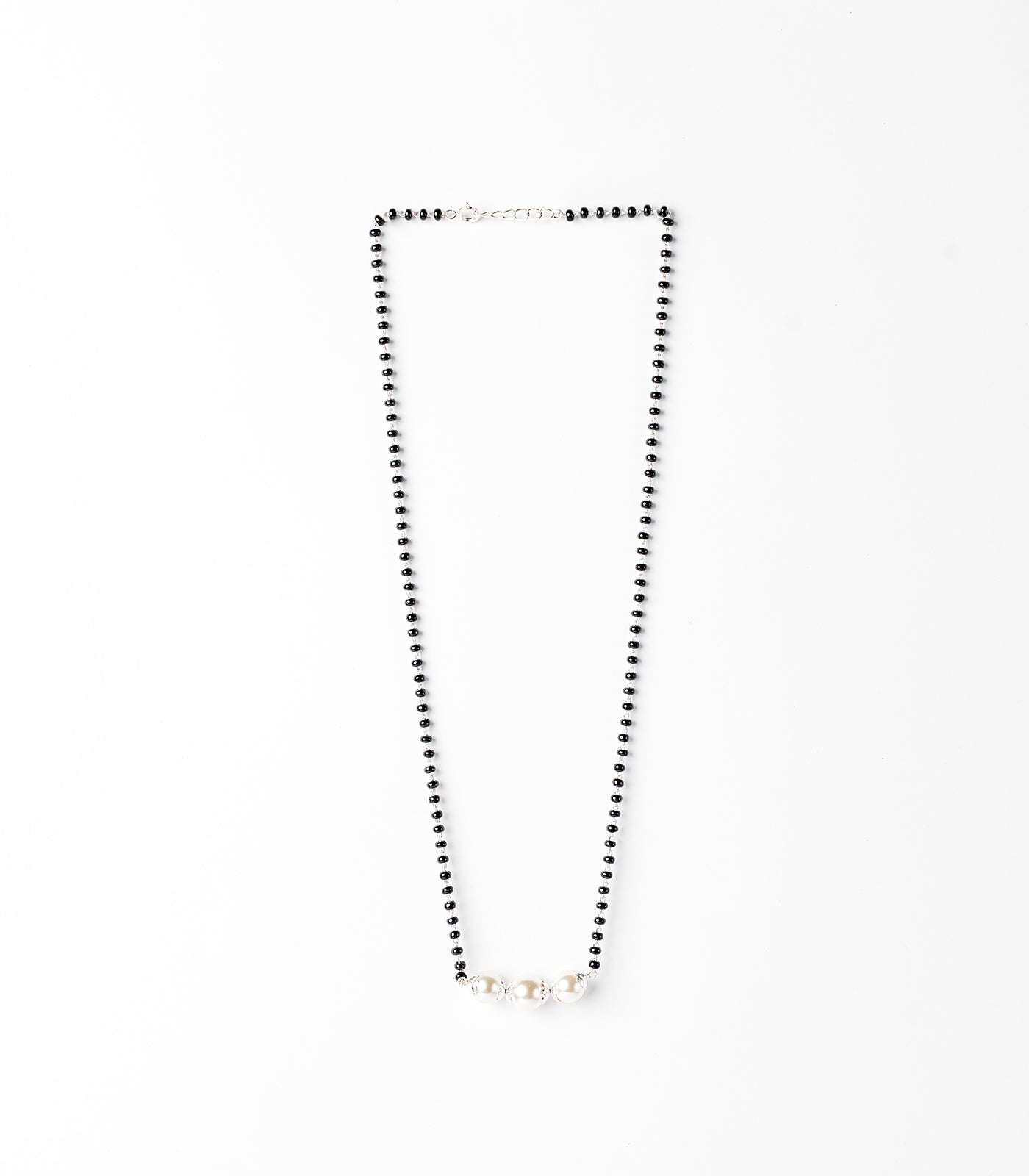 Silver Triple-Pearl Mangalsutra