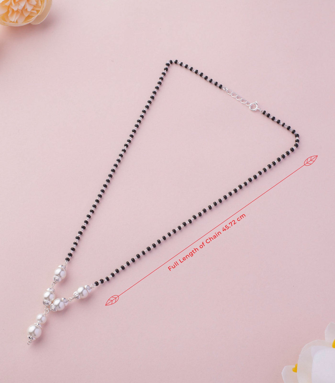 Six Pearl Mangalsutra (Silver)