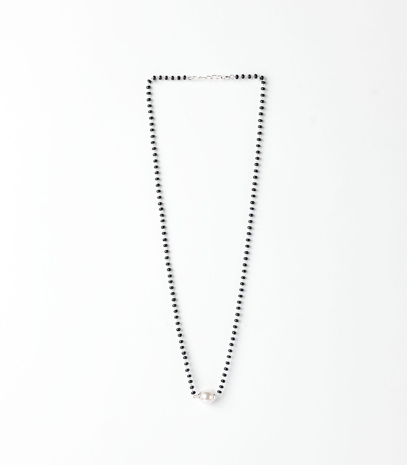 Single Pearl Mangalsutra (Silver)