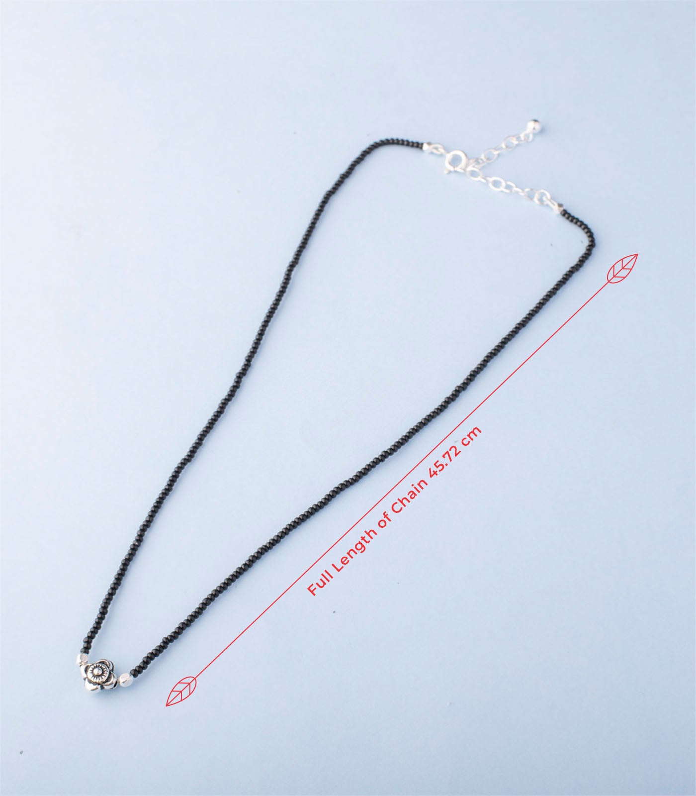 Silver Floral Antique Mangalsutra