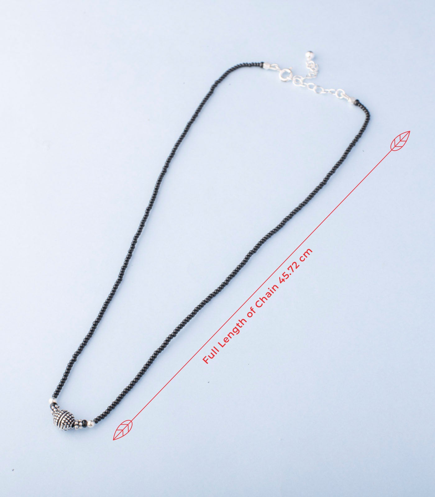 Silver Crafted Orb Antique Mangalsutra