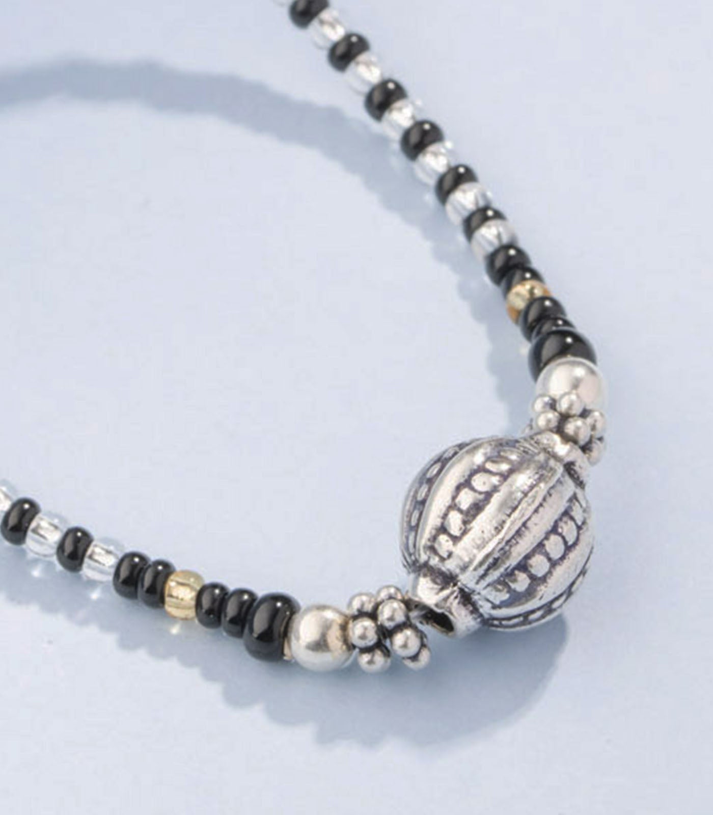 Designer Sphere Antique Mangalsutra (Silver)