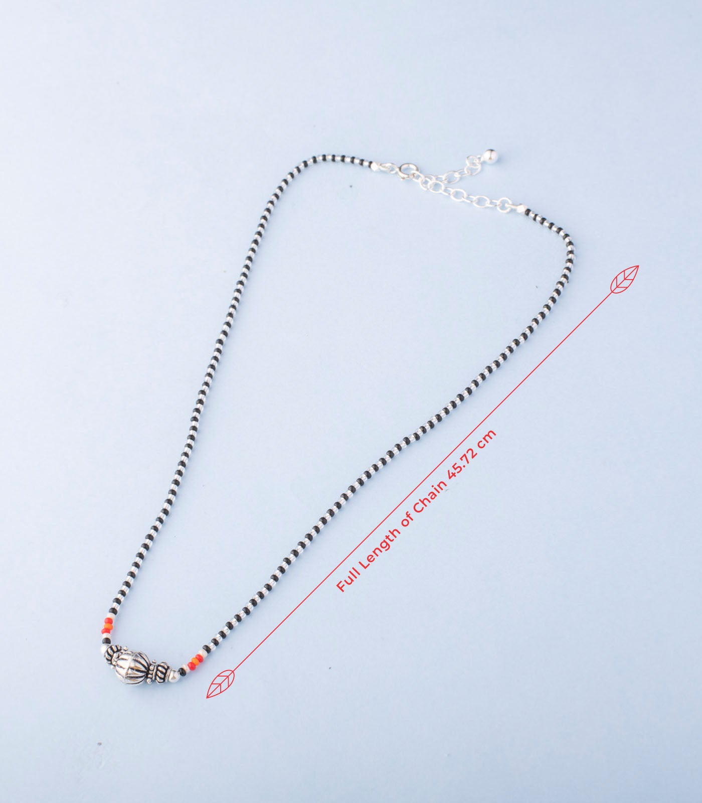 Designer Orb Antique Mangalsutra (Silver)