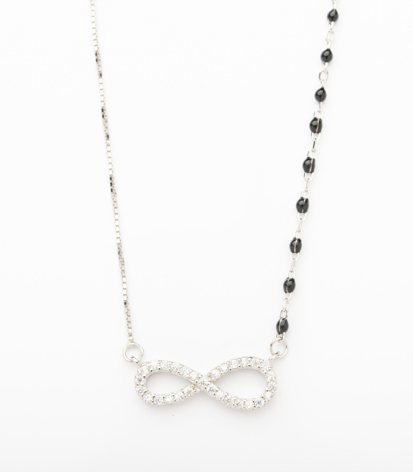 Infinity Pendant Mangalsutra (Silver)