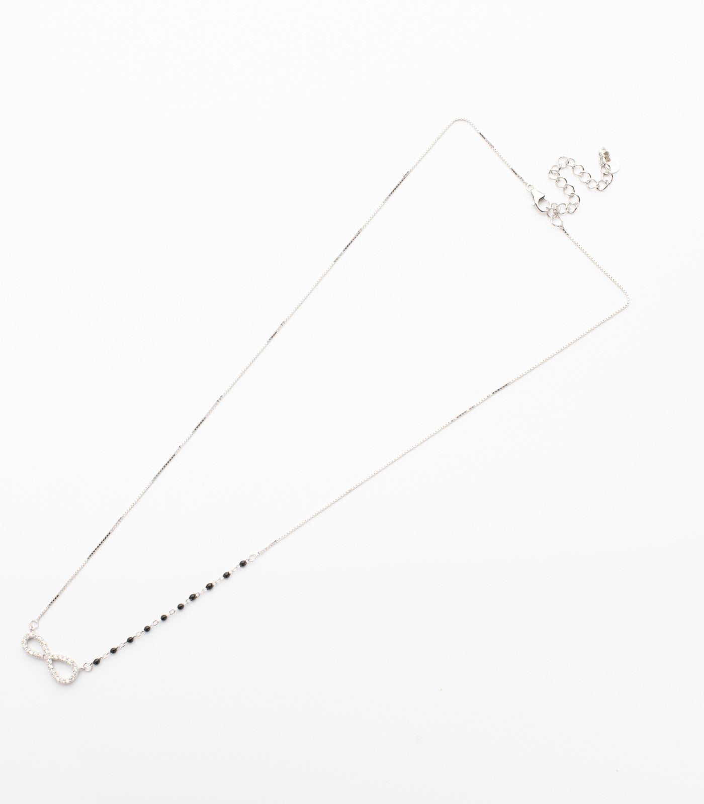Infinity Pendant Mangalsutra (Silver)