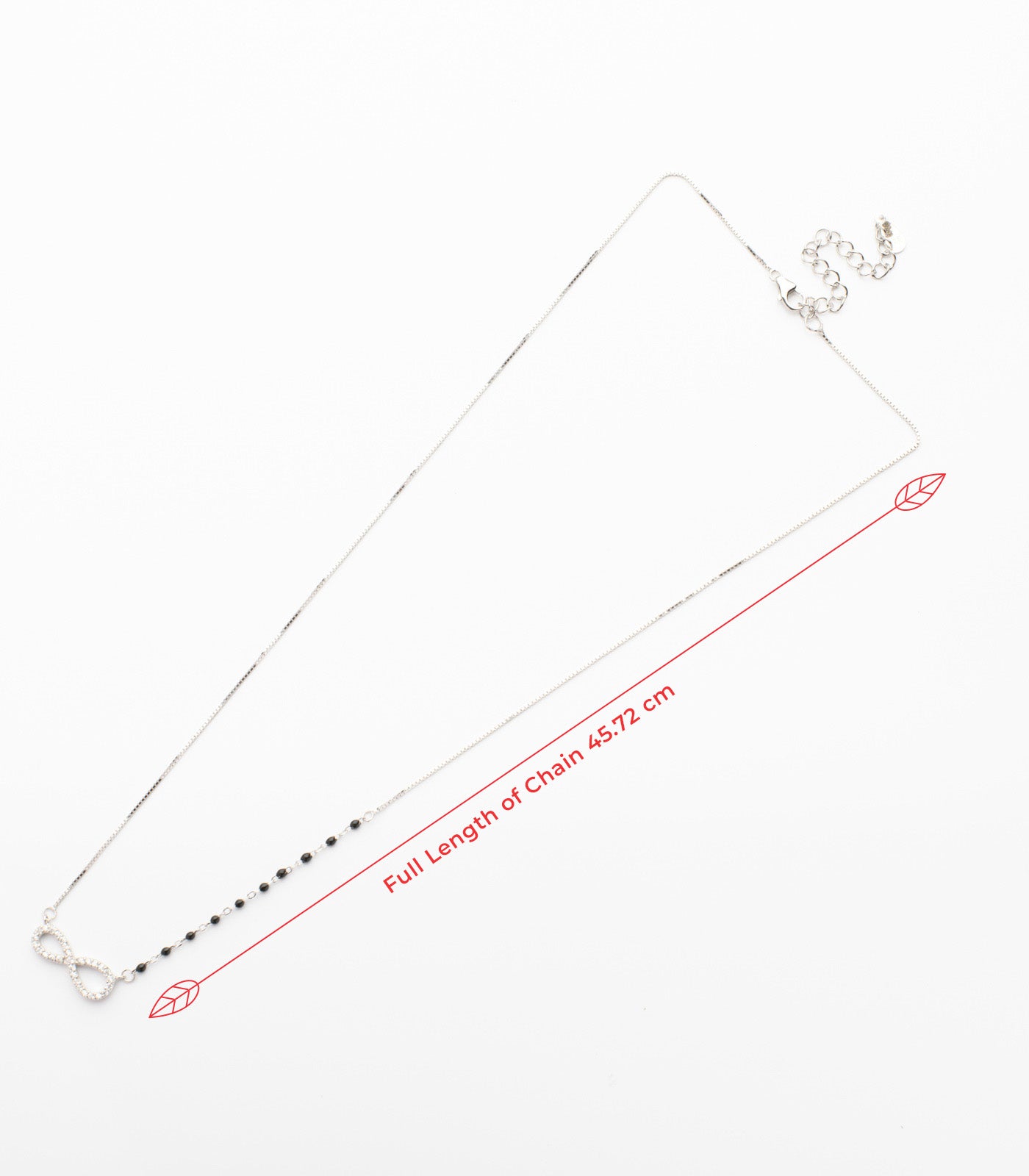 Infinity Pendant Mangalsutra (Silver)