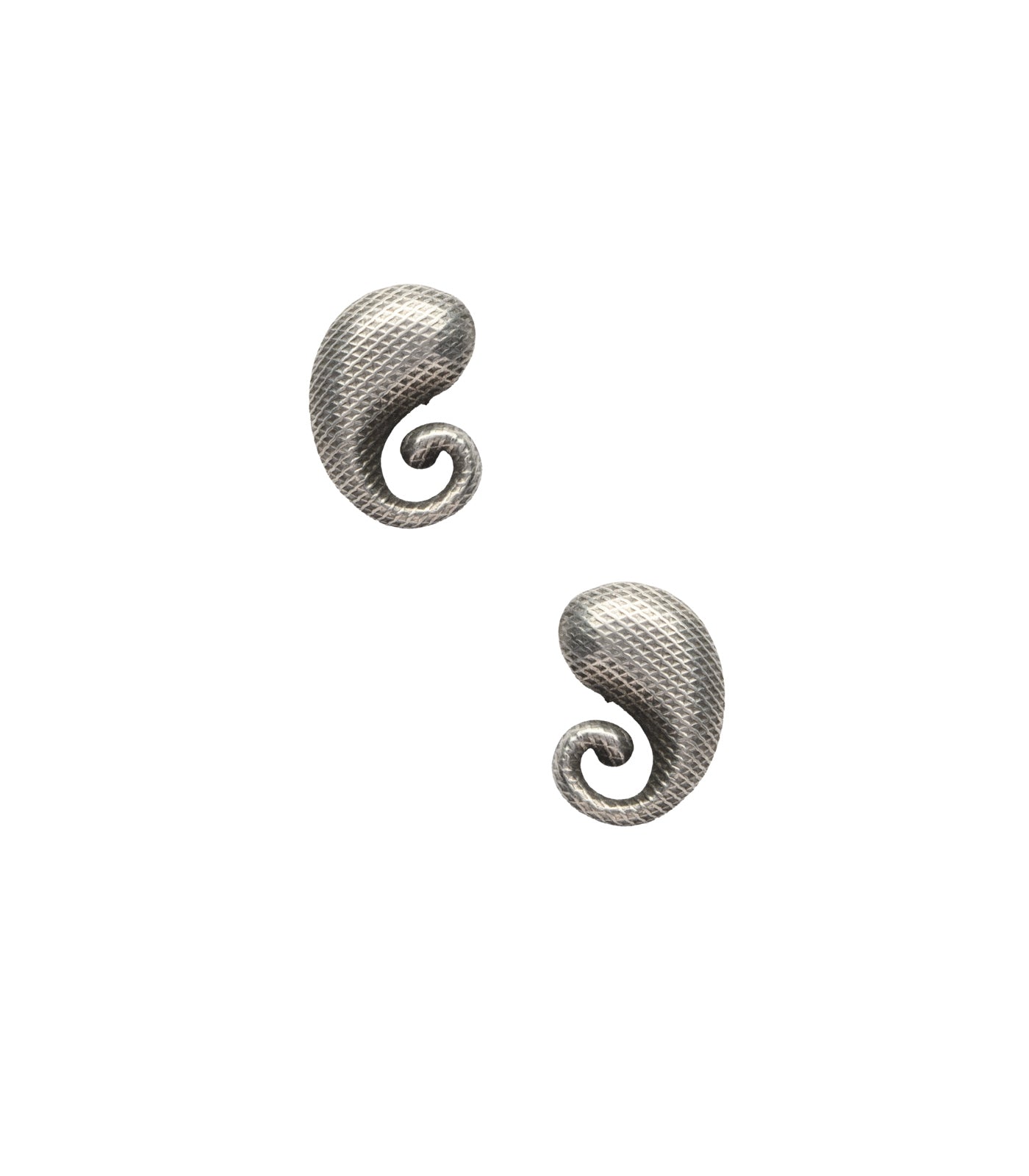 Green Stone Swirl Antique Mangalsutra Set (Silver)