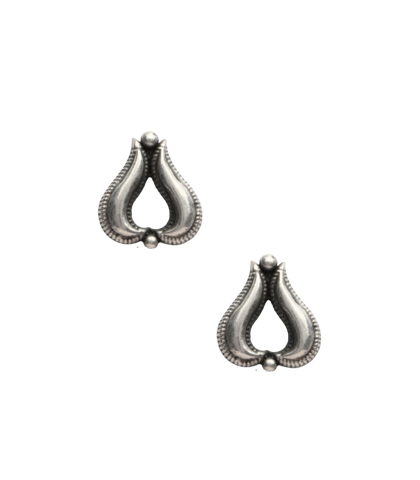 Swirl Motif Antique Mangalsutra Set (Silver)